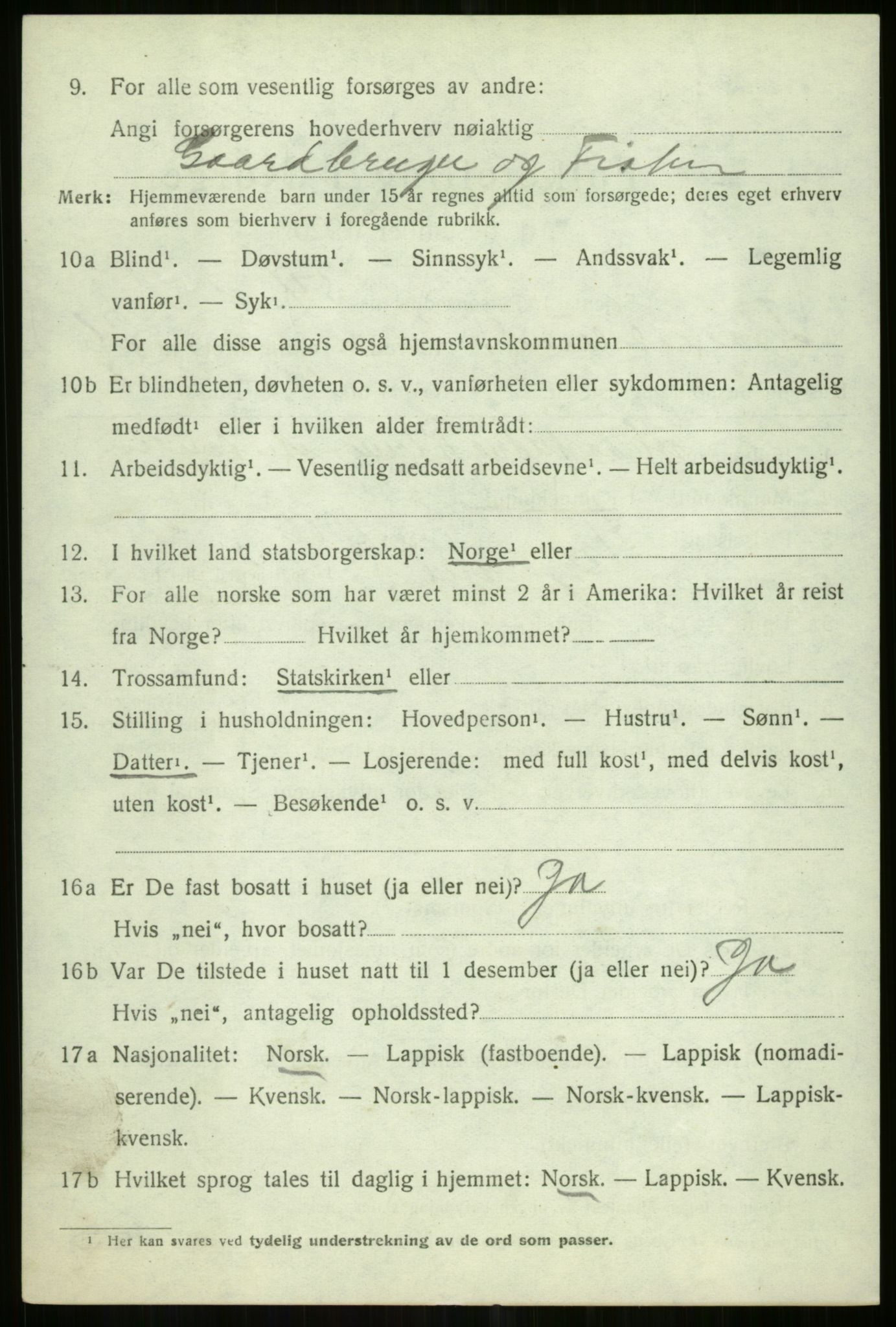SATØ, 1920 census for Tromsøysund, 1920, p. 12289