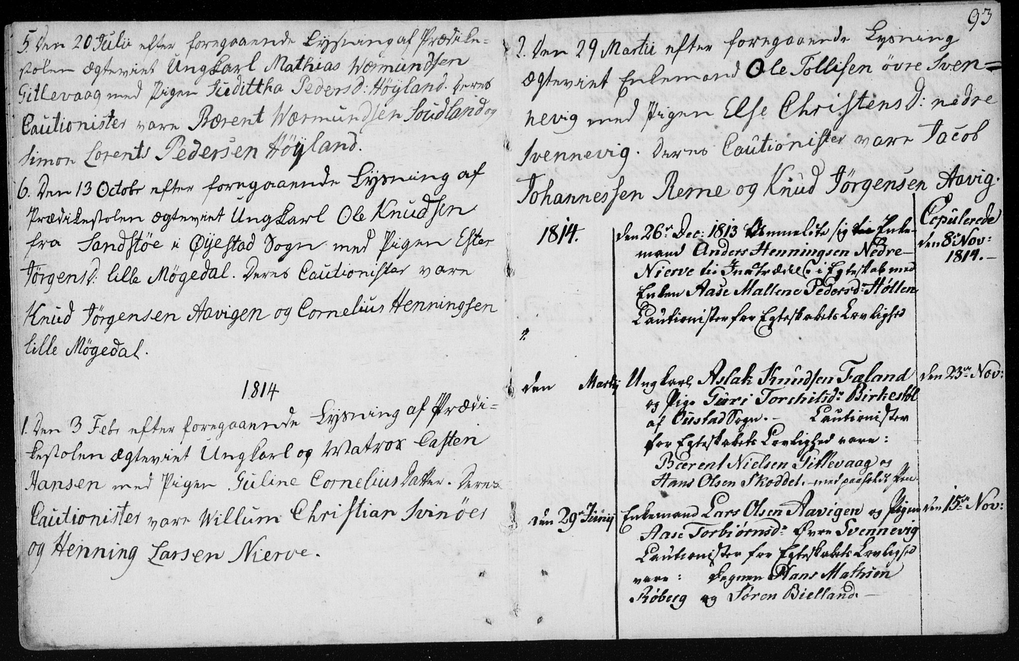 Sør-Audnedal sokneprestkontor, AV/SAK-1111-0039/F/Fa/Fab/L0003: Parish register (official) no. A 3, 1766-1828, p. 93