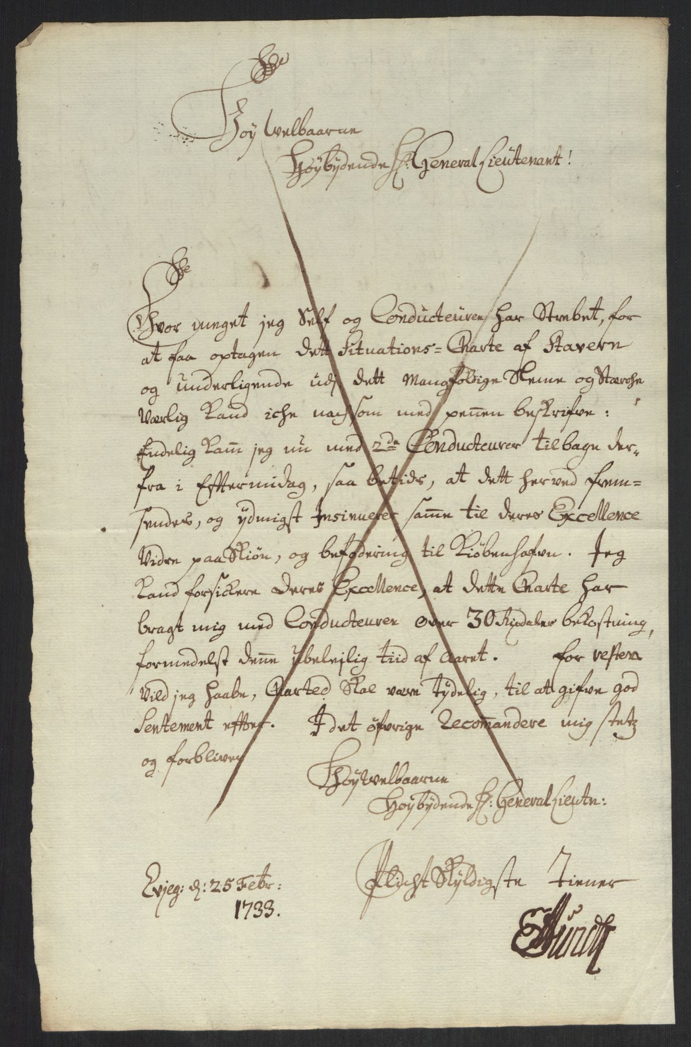 Kommanderende general (KG I) med Det norske krigsdirektorium, AV/RA-EA-5419/B/L0013: Kommanderende generals konsepter, 1730-1733, p. 598