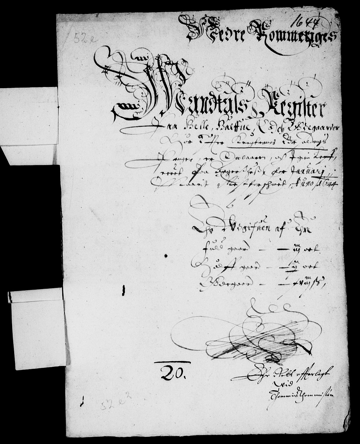 Rentekammeret inntil 1814, Reviderte regnskaper, Lensregnskaper, AV/RA-EA-5023/R/Rb/Rba/L0178: Akershus len, 1644