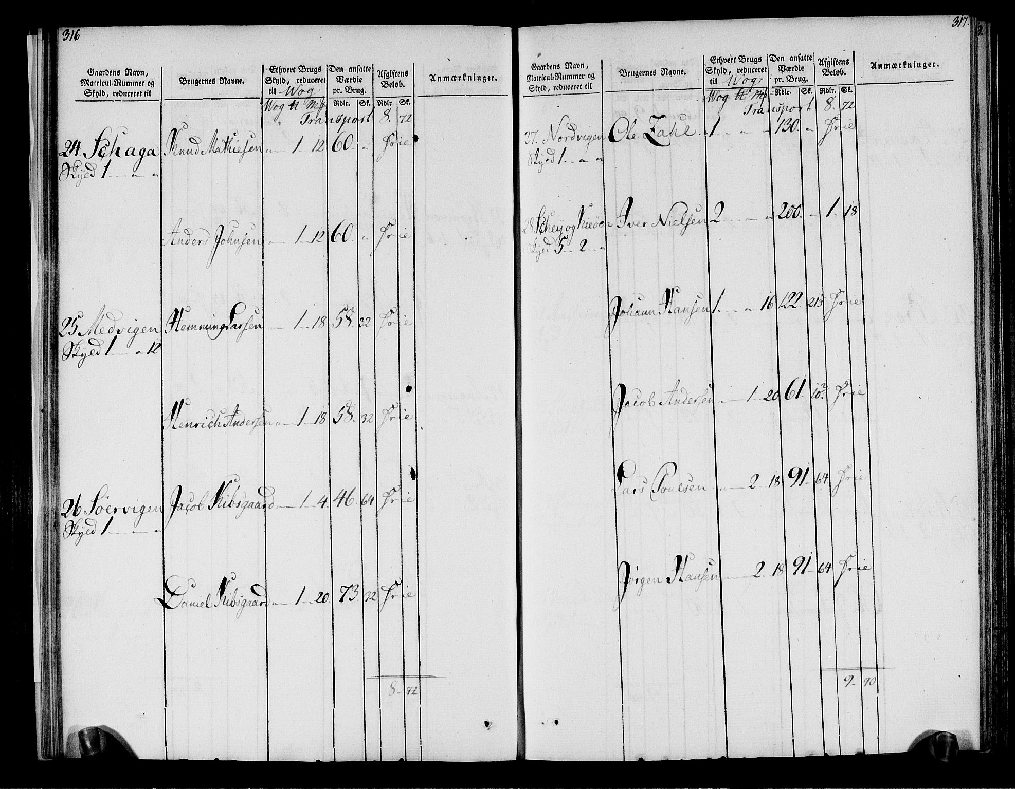 Rentekammeret inntil 1814, Realistisk ordnet avdeling, AV/RA-EA-4070/N/Ne/Nea/L0158: Helgeland fogderi. Oppebørselsregister, 1803-1804, p. 162