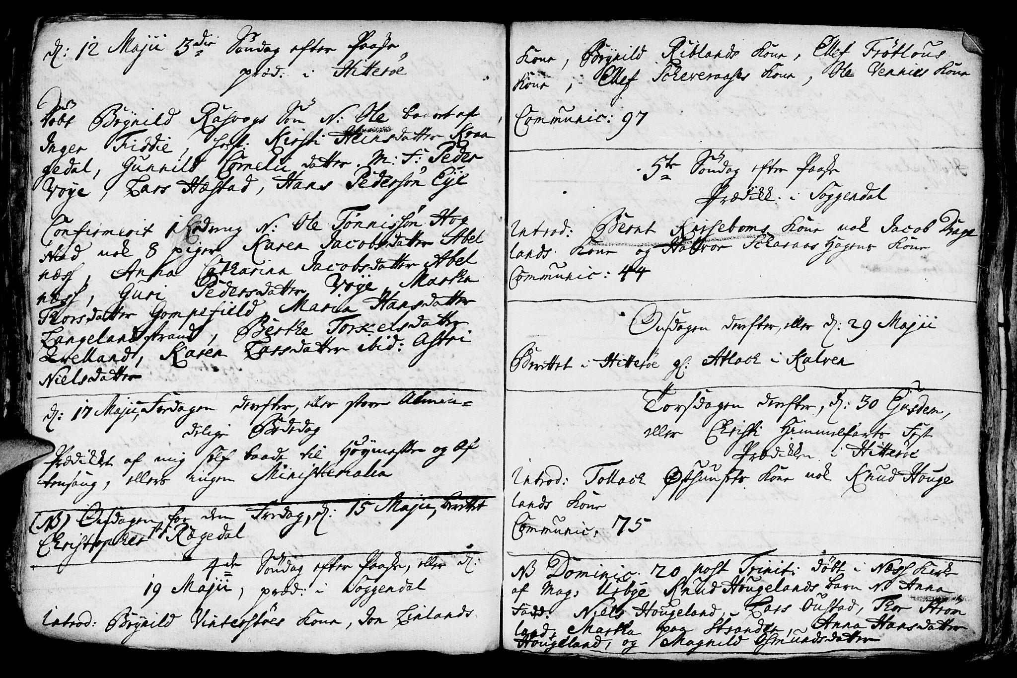 Sokndal sokneprestkontor, AV/SAST-A-101808: Parish register (official) no. A 1, 1729-1740