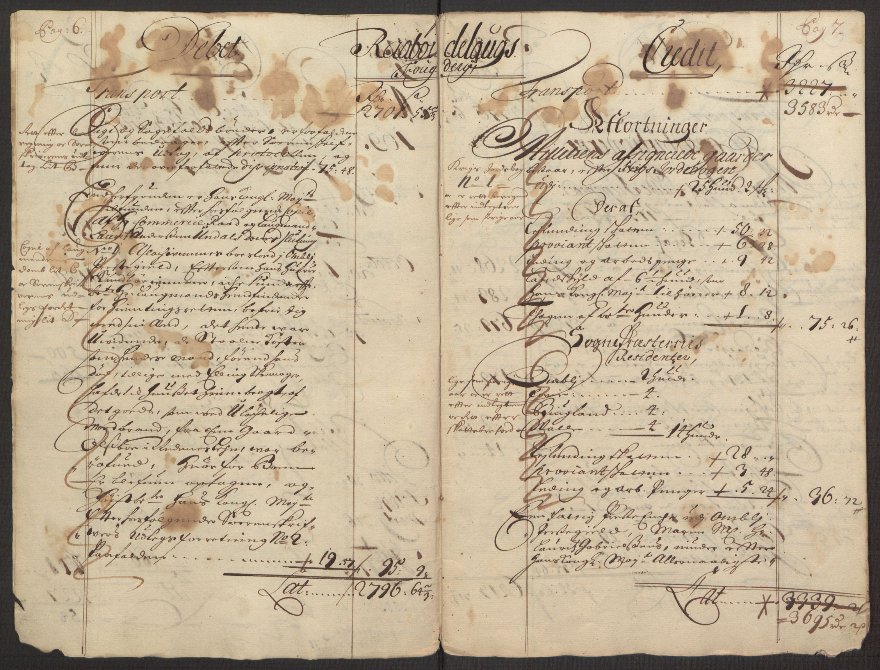 Rentekammeret inntil 1814, Reviderte regnskaper, Fogderegnskap, AV/RA-EA-4092/R40/L2444: Fogderegnskap Råbyggelag, 1693-1696, p. 6