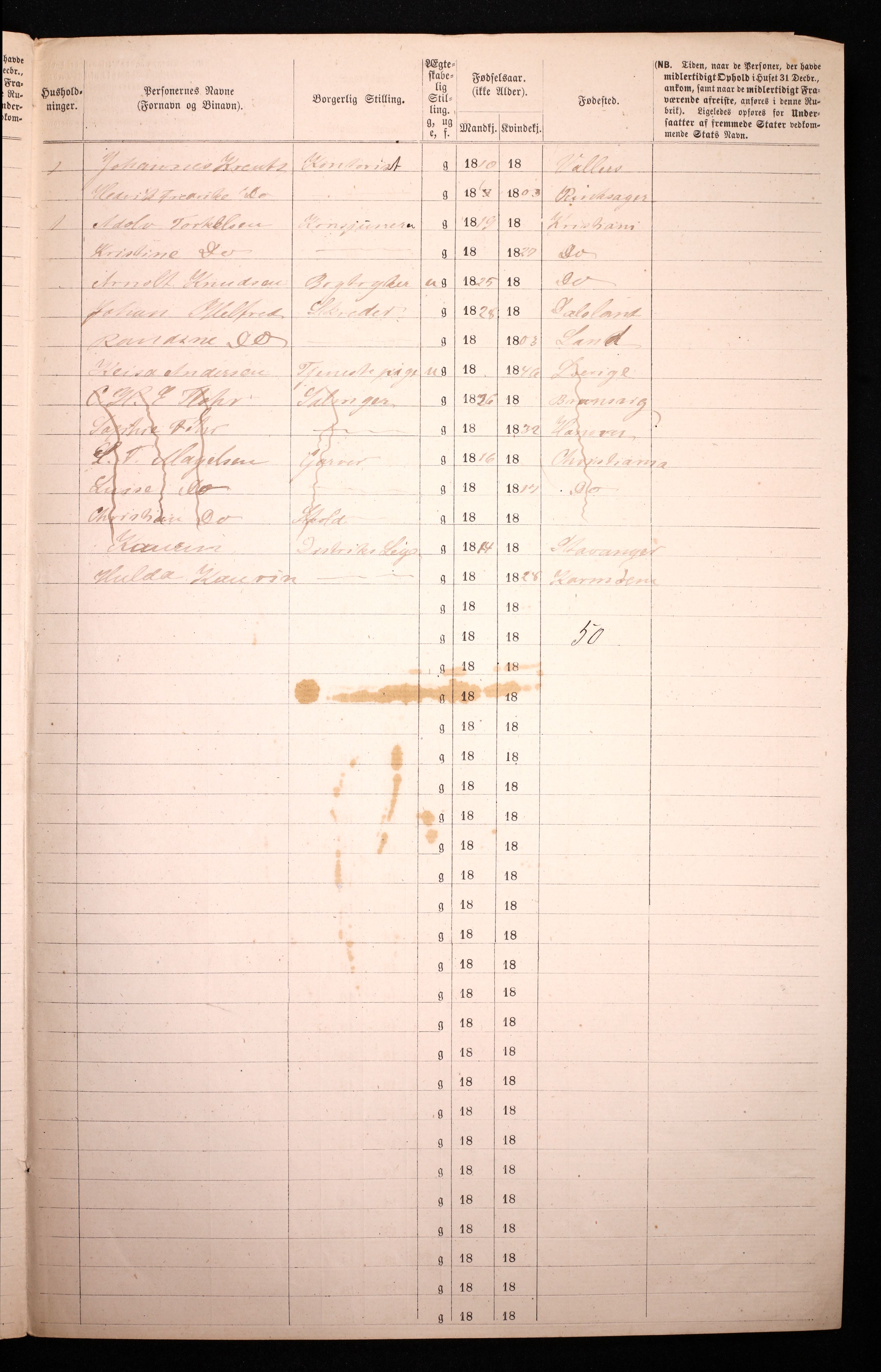 RA, 1870 census for 0301 Kristiania, 1870, p. 4689