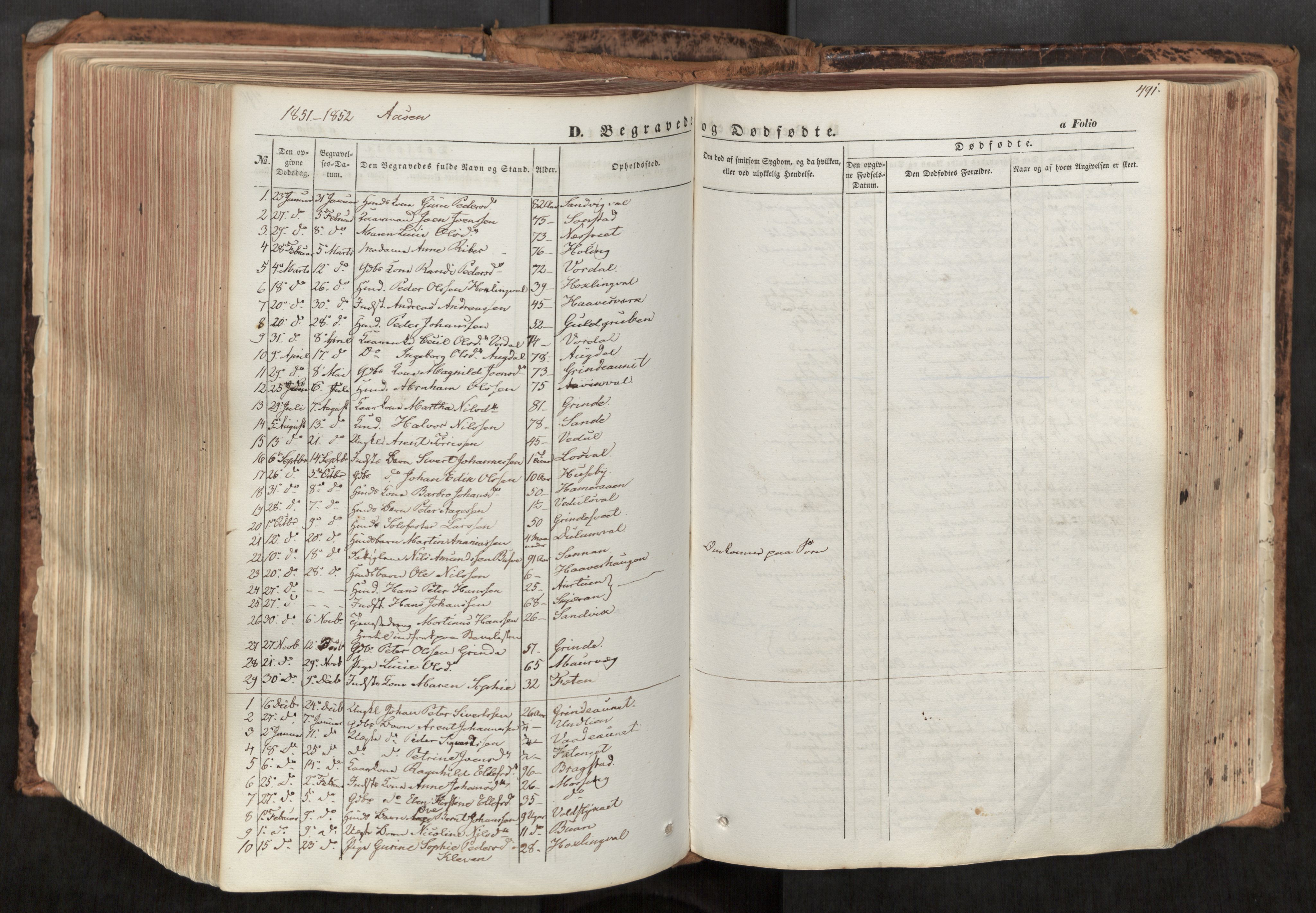 Ministerialprotokoller, klokkerbøker og fødselsregistre - Nord-Trøndelag, SAT/A-1458/713/L0116: Parish register (official) no. 713A07, 1850-1877, p. 491