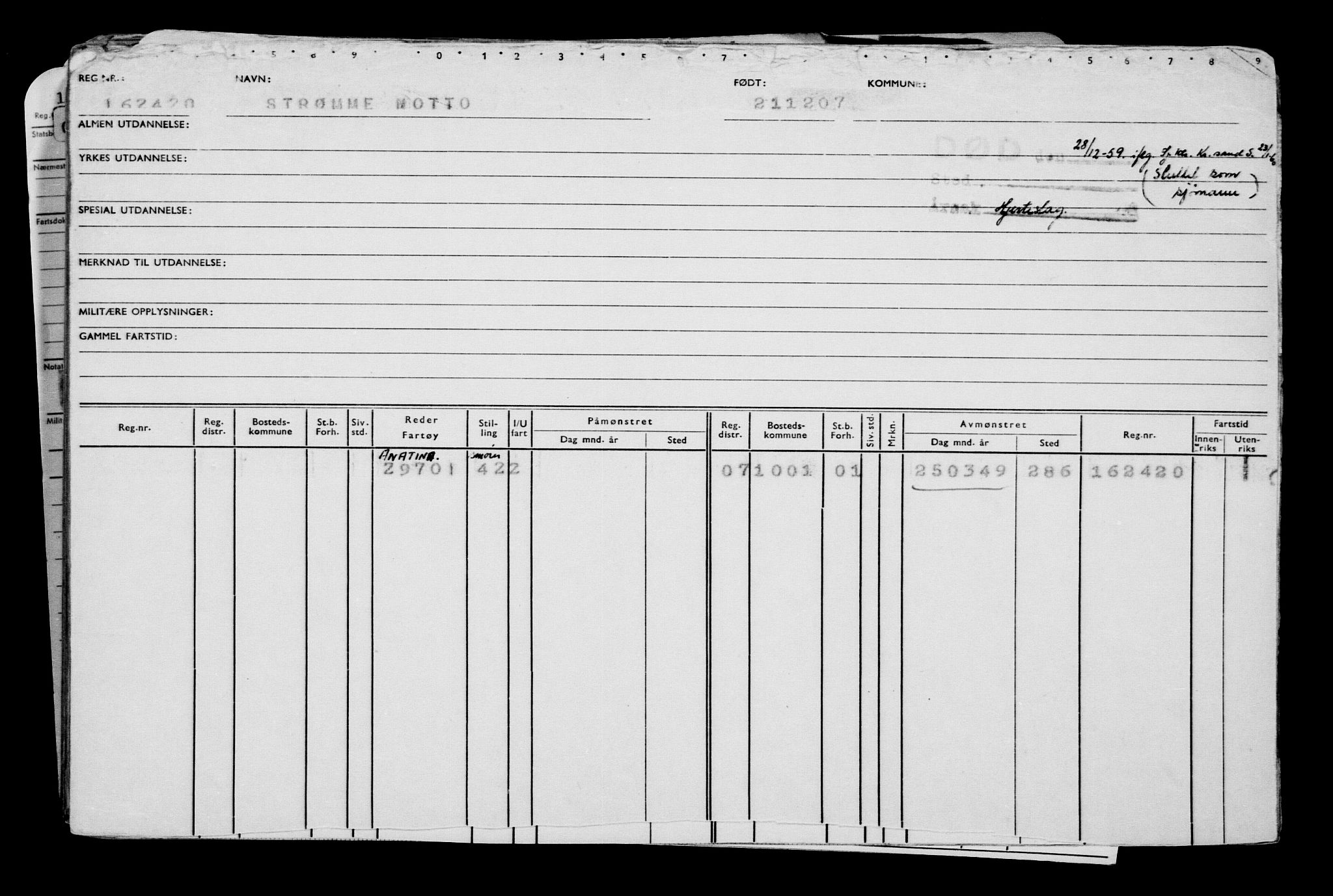 Direktoratet for sjømenn, AV/RA-S-3545/G/Gb/L0074: Hovedkort, 1907, p. 536