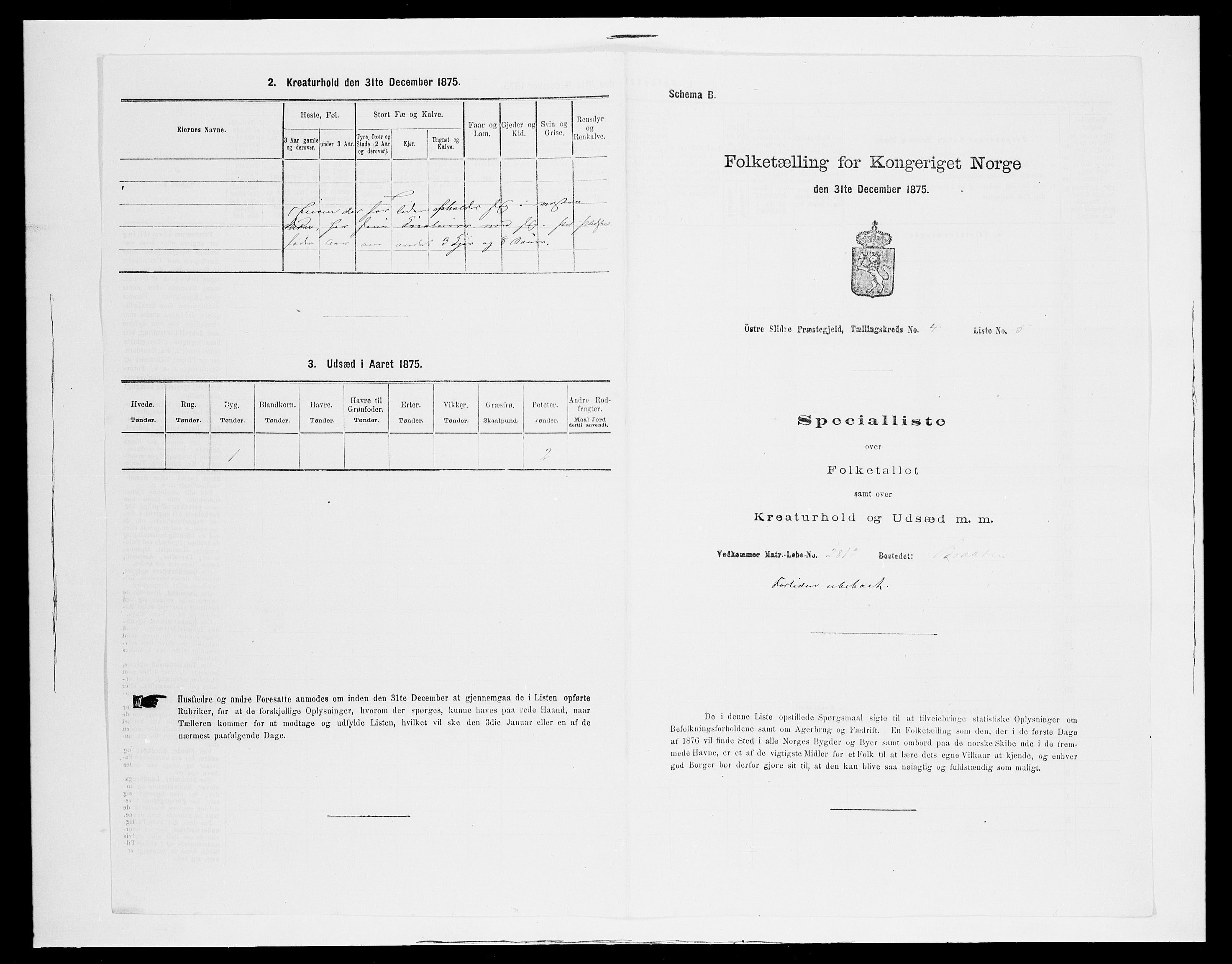 SAH, 1875 census for 0544P Øystre Slidre, 1875, p. 454