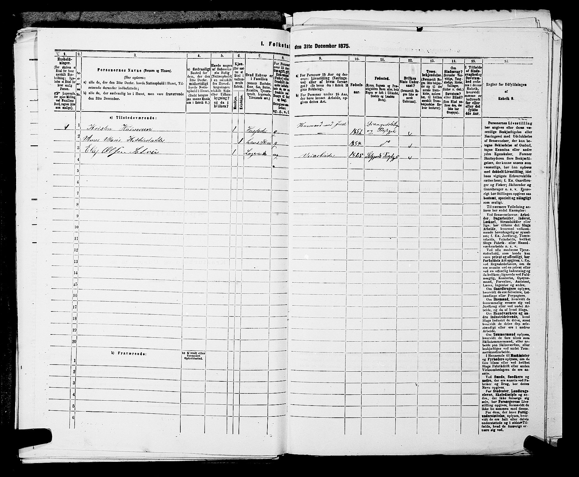 SAKO, 1875 census for 0817P Drangedal, 1875, p. 273
