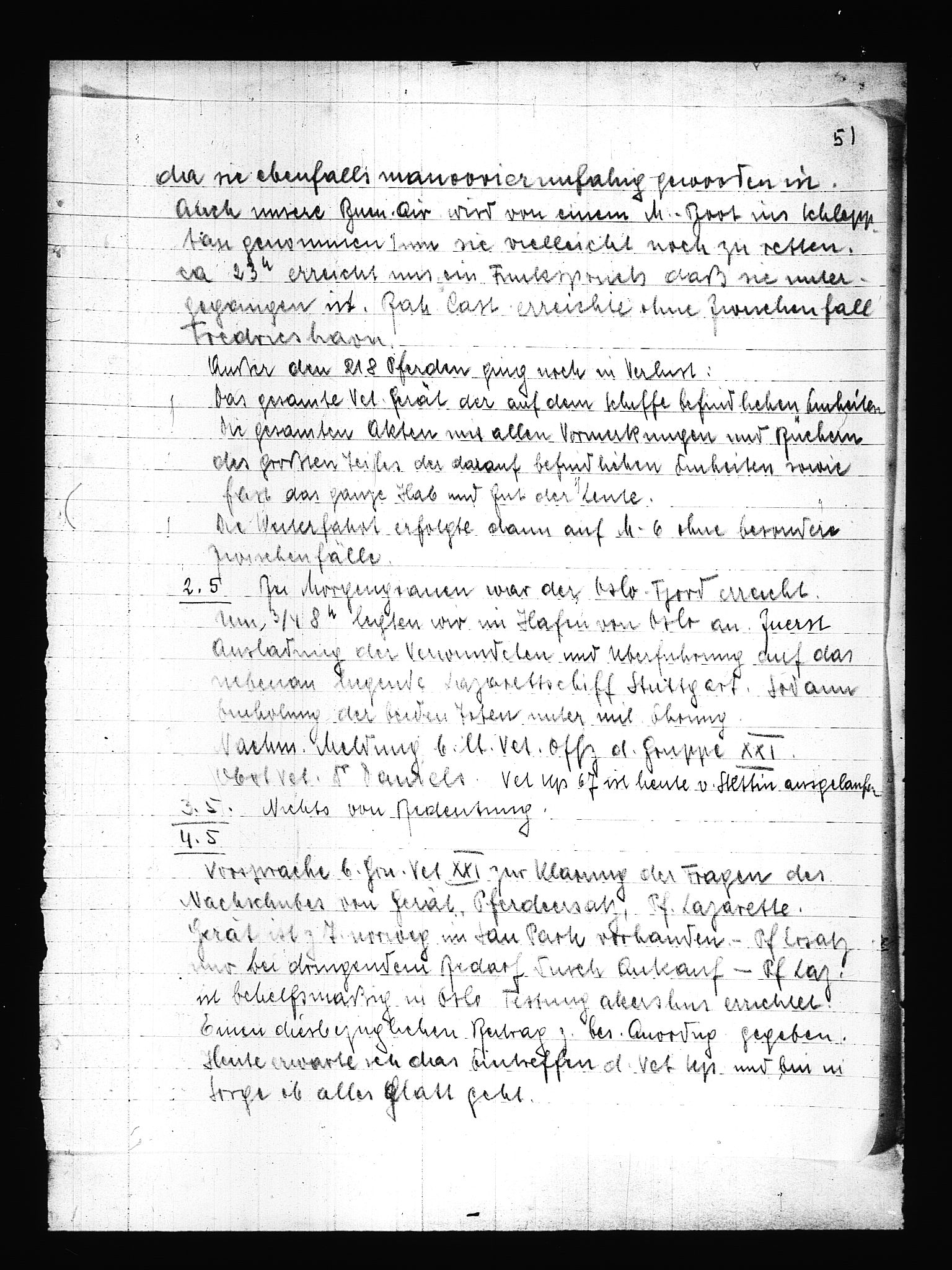 Documents Section, AV/RA-RAFA-2200/V/L0086: Amerikansk mikrofilm "Captured German Documents".
Box No. 725.  FKA jnr. 601/1954., 1940, p. 6