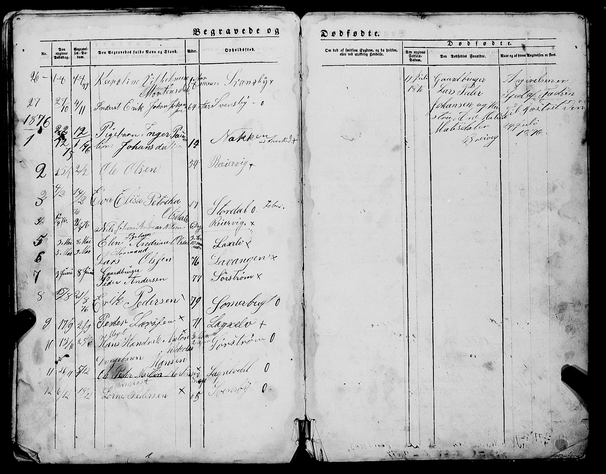 Lyngen sokneprestembete, AV/SATØ-S-1289/H/He/Heb/L0005klokker: Parish register (copy) no. 5, 1847-1882