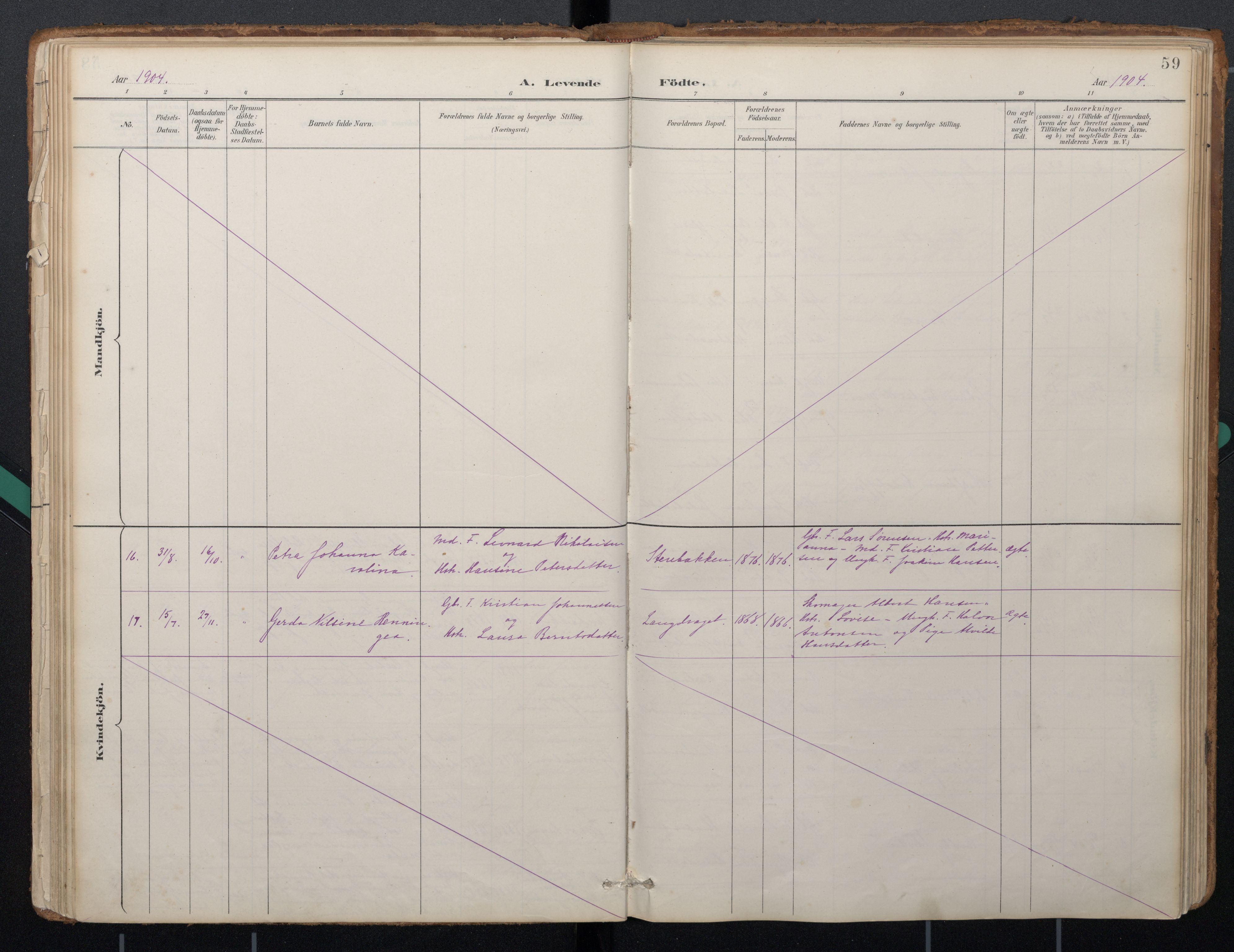 Ministerialprotokoller, klokkerbøker og fødselsregistre - Nordland, AV/SAT-A-1459/884/L1193: Parish register (official) no. 884A01, 1888-1905, p. 59