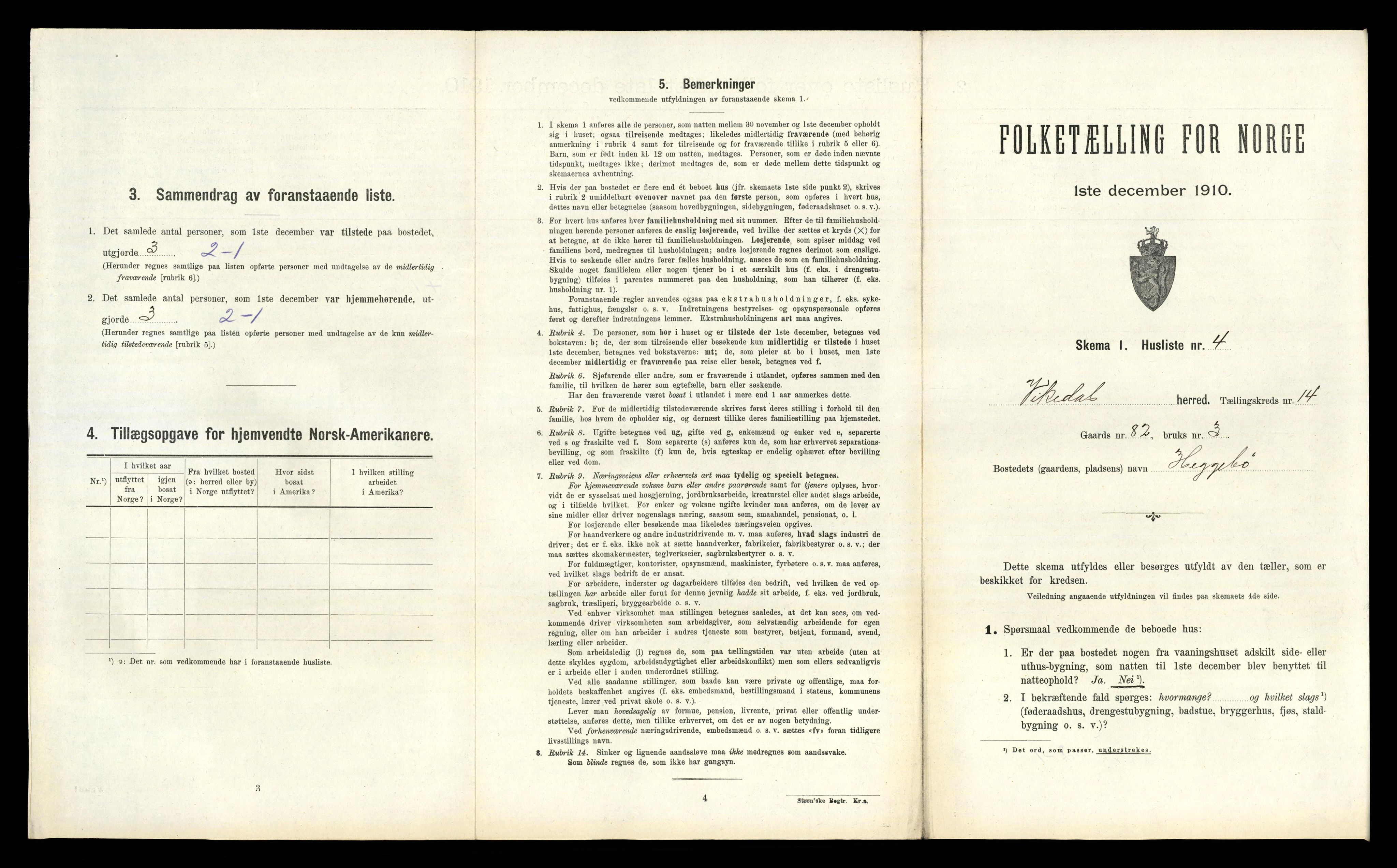 RA, 1910 census for Vikedal, 1910, p. 887