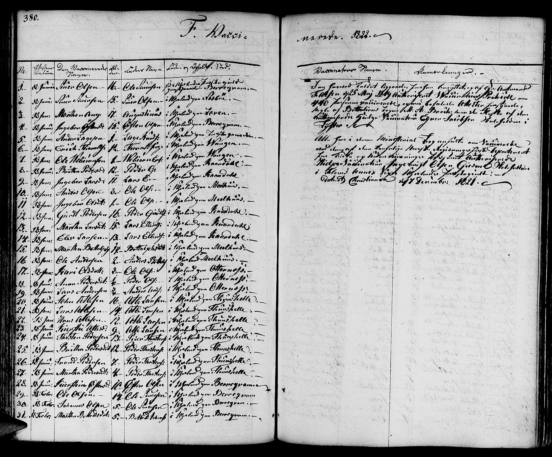 Aurland sokneprestembete, SAB/A-99937/H/Ha/Haa/L0006: Parish register (official) no. A 6, 1821-1859, p. 380