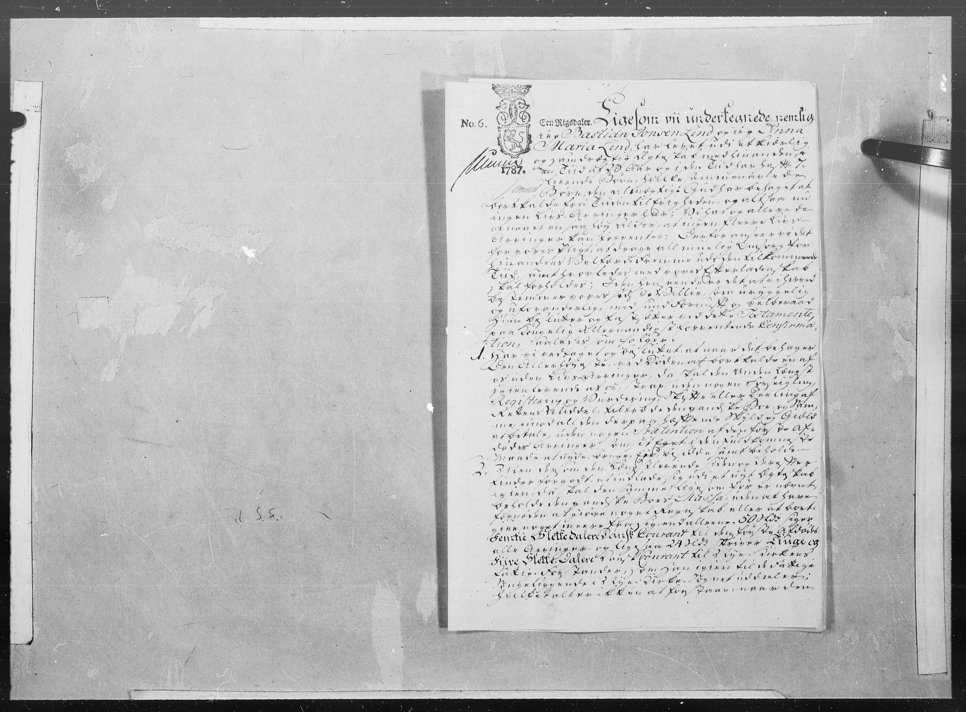 Danske Kanselli 1572-1799, AV/RA-EA-3023/F/Fc/Fcc/Fcca/L0266: Norske innlegg 1572-1799, 1787, p. 23