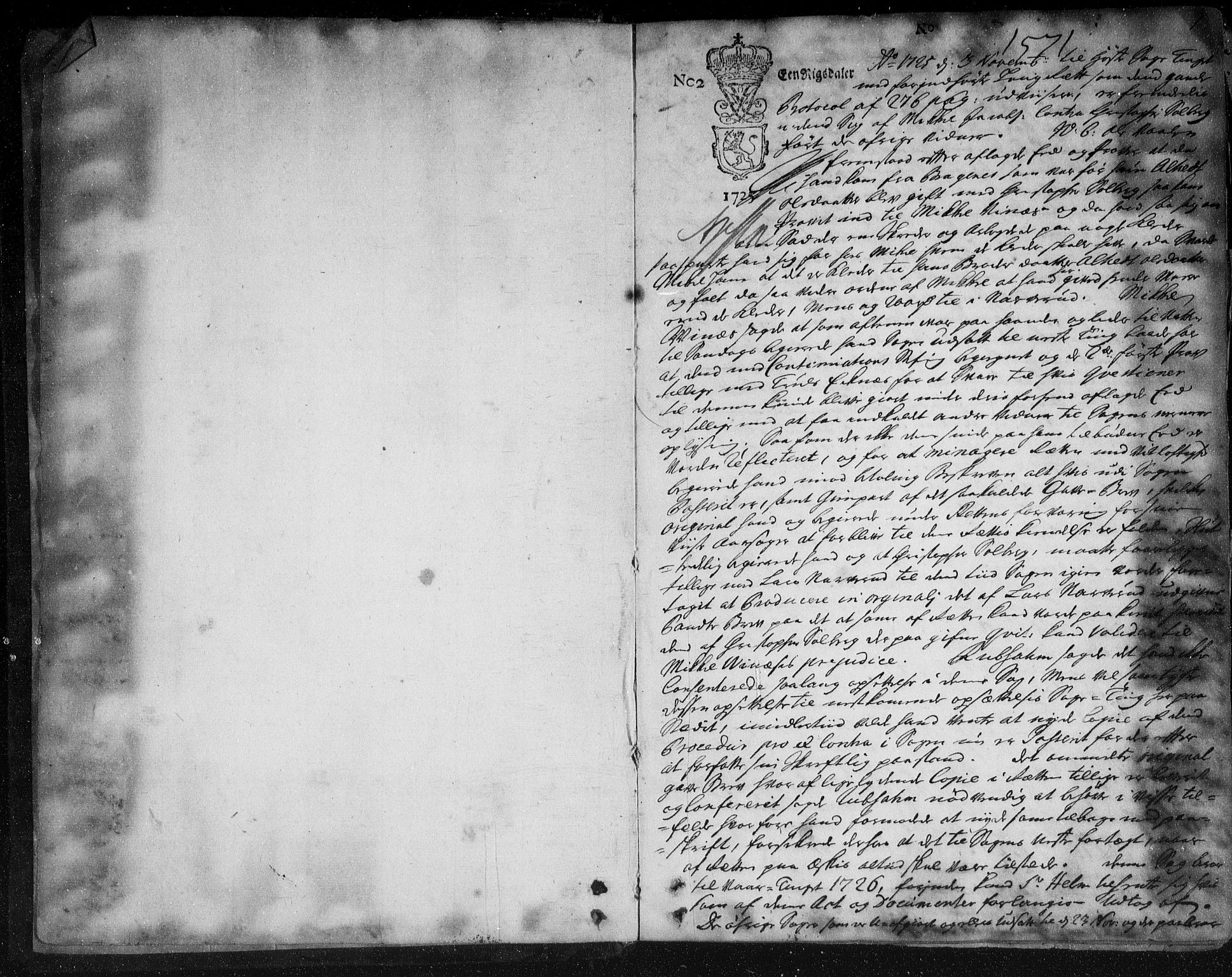 Eiker, Modum og Sigdal sorenskriveri, AV/SAKO-A-123/F/Fa/Faa/L0066: Tingbok, 1725-1727, p. 1