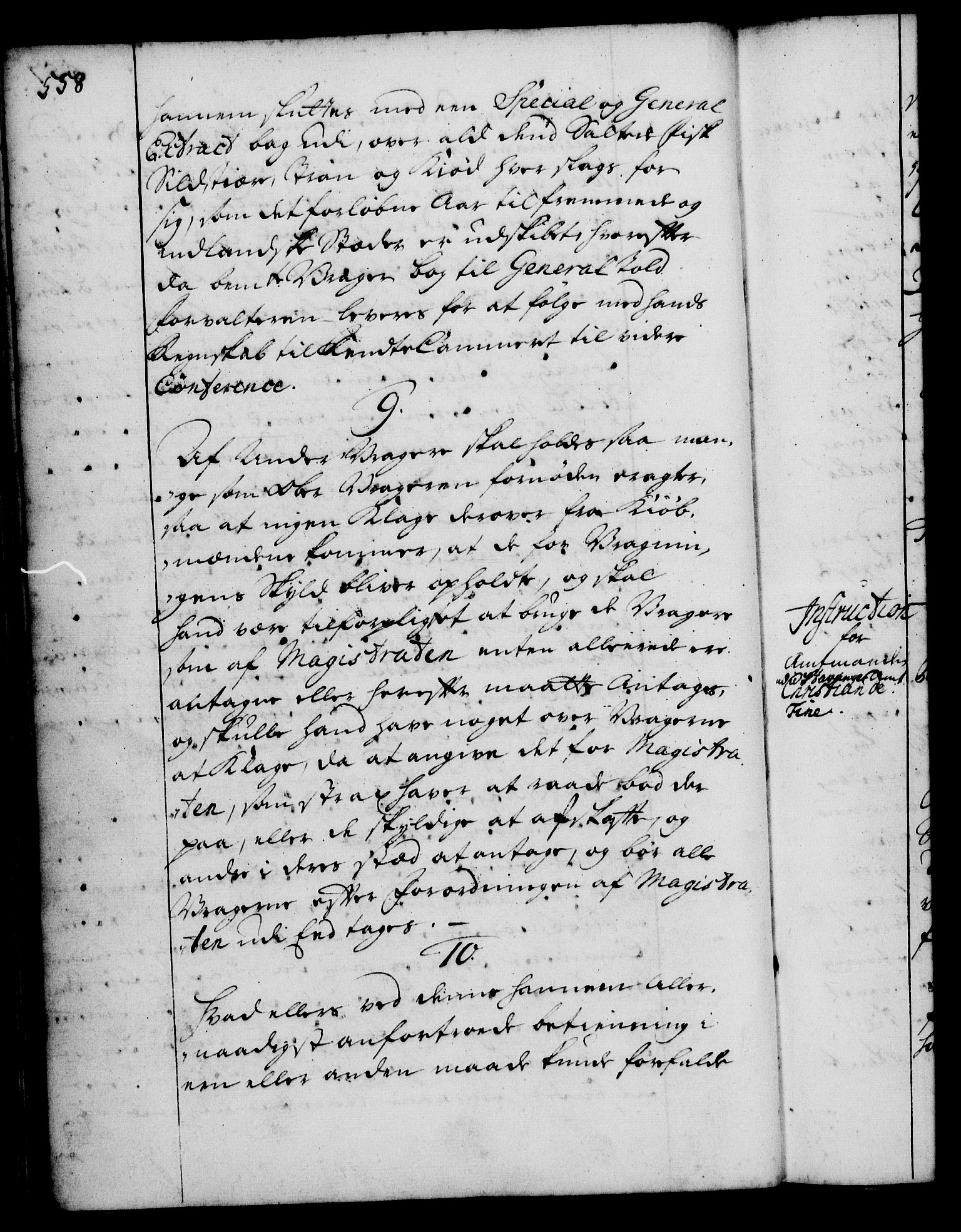 Rentekammeret, Kammerkanselliet, RA/EA-3111/G/Gg/Ggi/L0001: Norsk instruksjonsprotokoll med register (merket RK 53.34), 1720-1729, p. 558