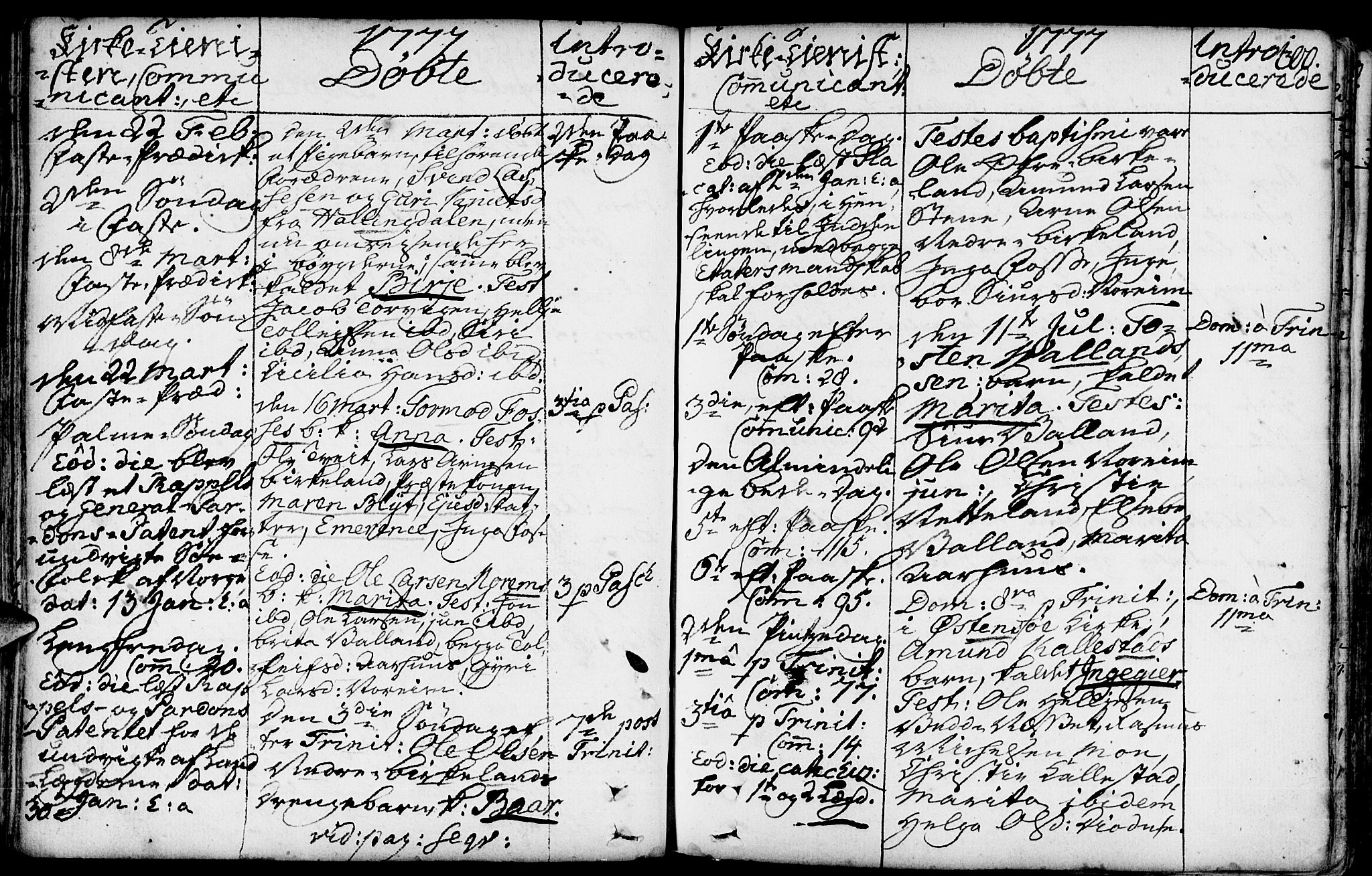 Kvam sokneprestembete, SAB/A-76201/H/Haa: Parish register (official) no. A 3, 1743-1795, p. 100