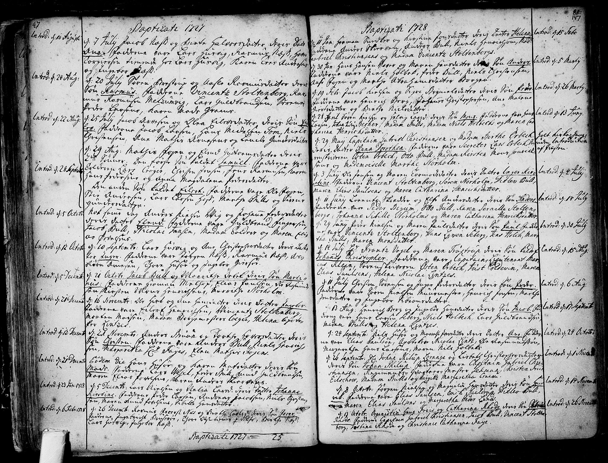 Tønsberg kirkebøker, SAKO/A-330/F/Fa/L0001: Parish register (official) no. I 1, 1688-1760, p. 146-147