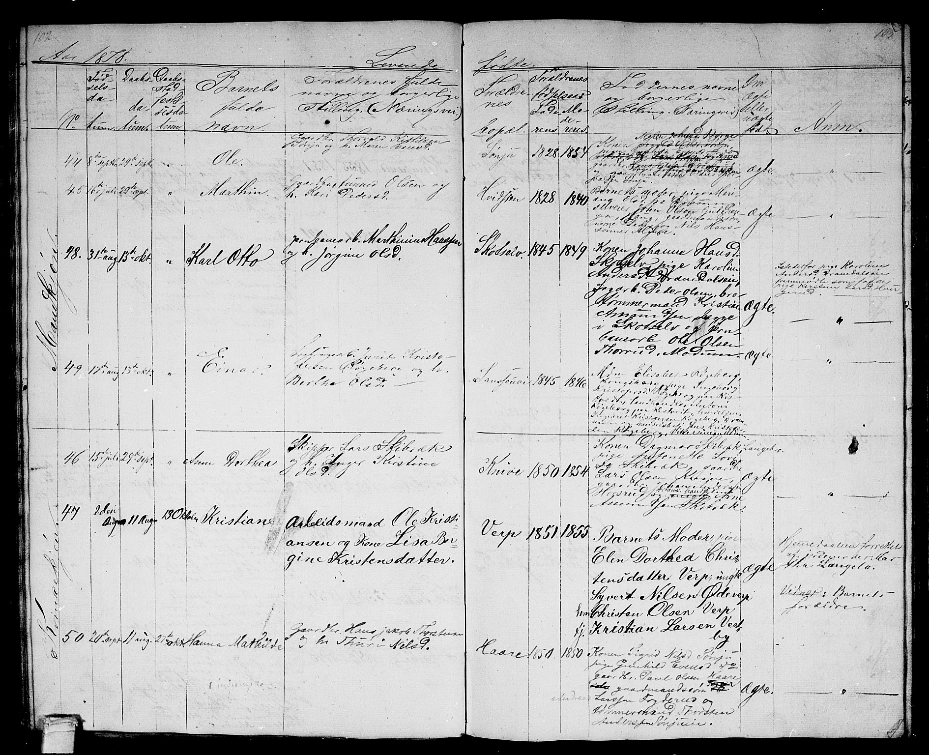 Eiker kirkebøker, AV/SAKO-A-4/G/Gb/L0002: Parish register (copy) no. II 2, 1865-1879, p. 102-103