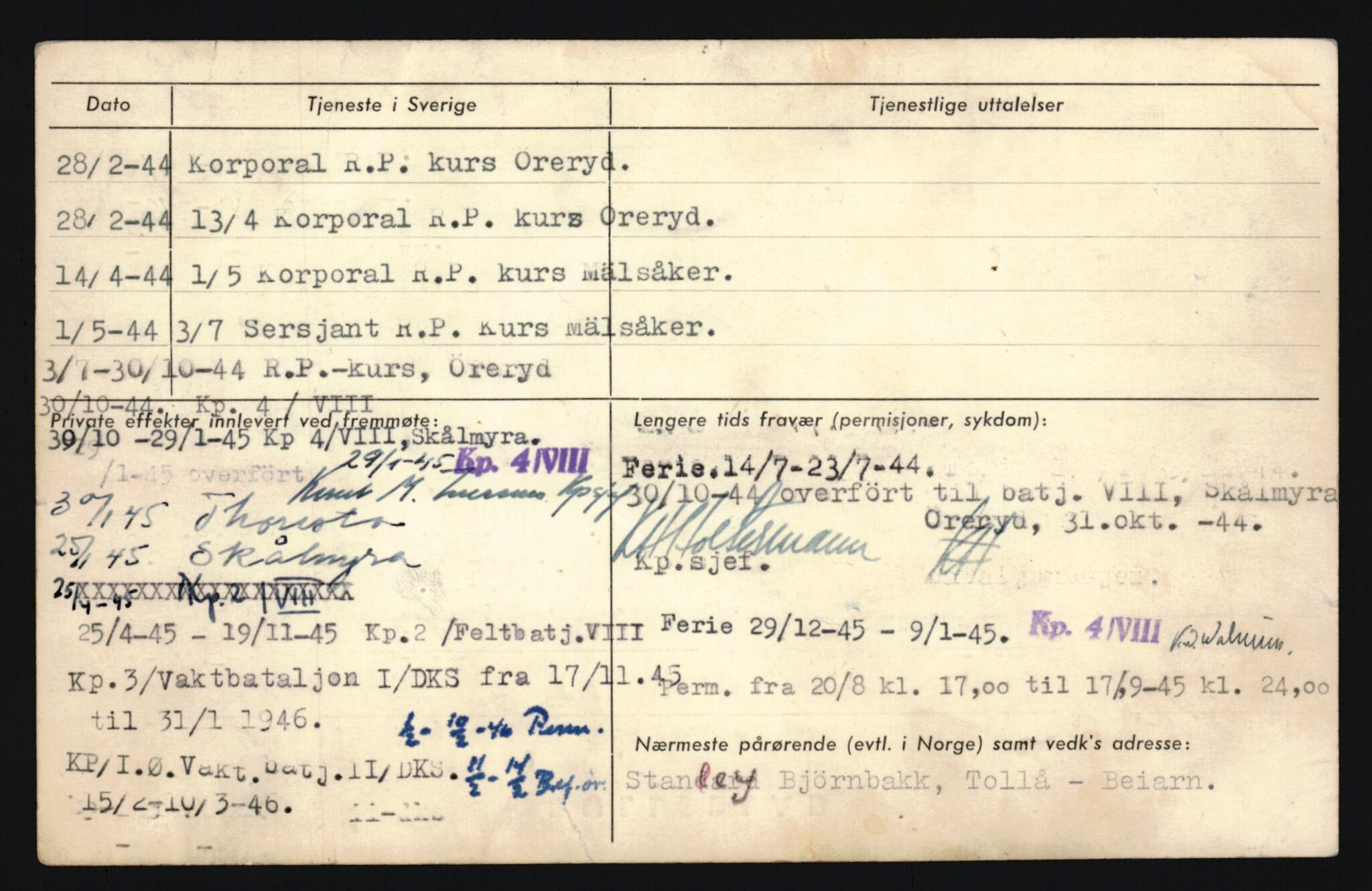 Forsvaret, Sør-Hålogaland landforsvar, AV/RA-RAFA-2552/P/Pa/L0303: Personellmapper for slettet personell, yrkesbefal og vernepliktig befal, født 1917-1920, 1936-1980, p. 264