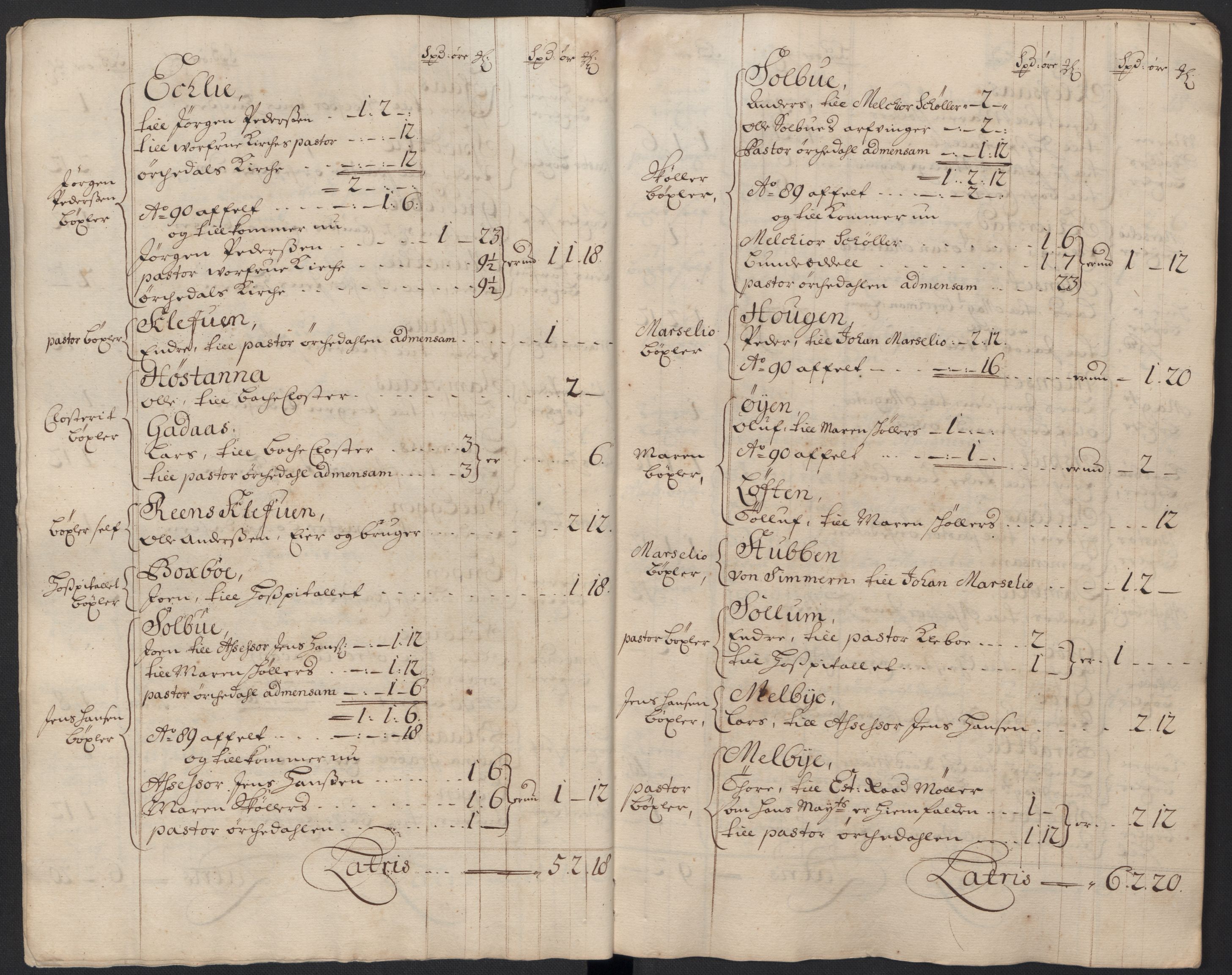 Rentekammeret inntil 1814, Reviderte regnskaper, Fogderegnskap, RA/EA-4092/R60/L3948: Fogderegnskap Orkdal og Gauldal, 1698, p. 57