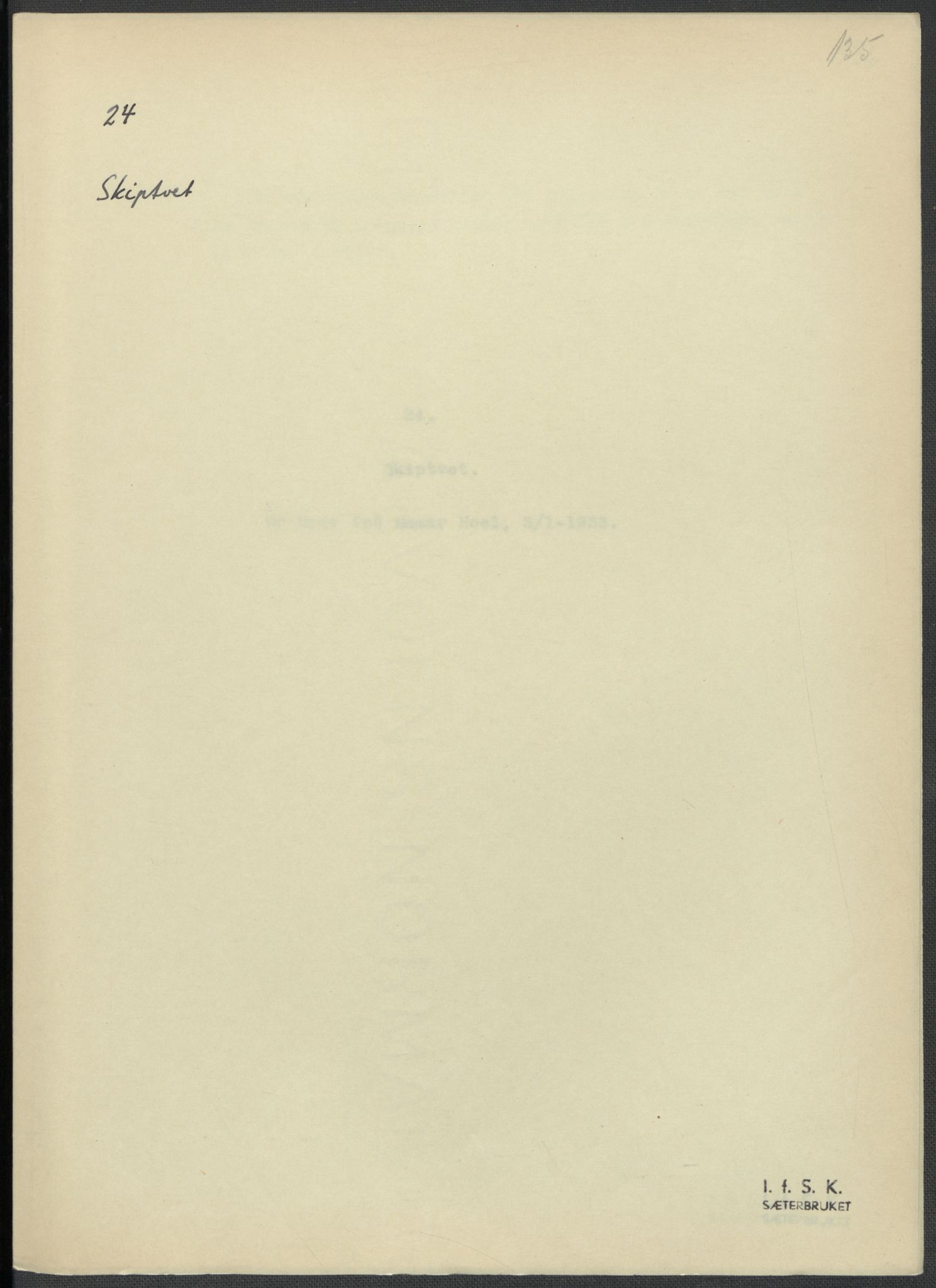 Instituttet for sammenlignende kulturforskning, AV/RA-PA-0424/F/Fc/L0002/0001: Eske B2: / Østfold (perm I), 1932-1935, p. 135