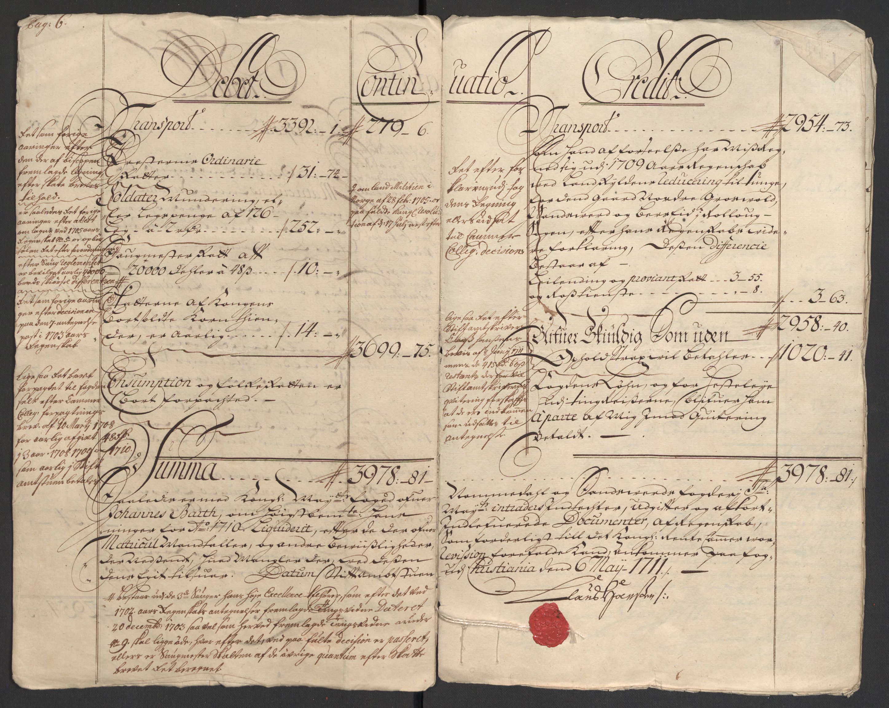 Rentekammeret inntil 1814, Reviderte regnskaper, Fogderegnskap, RA/EA-4092/R24/L1585: Fogderegnskap Numedal og Sandsvær, 1709-1710, p. 149