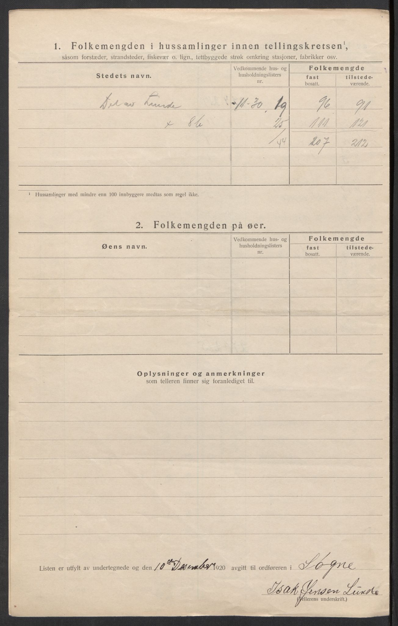 SAK, 1920 census for Søgne, 1920, p. 31