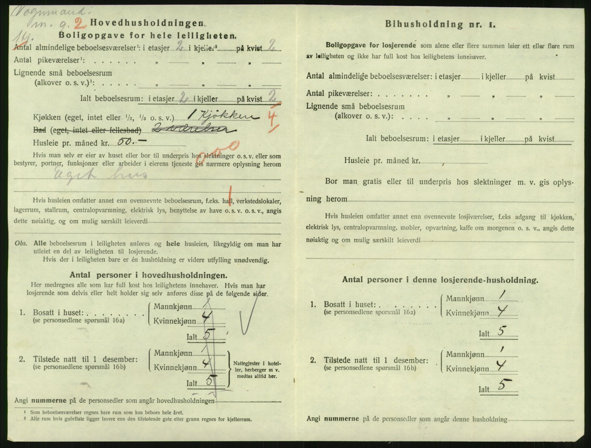 SAT, 1920 census for Molde, 1920, p. 1416