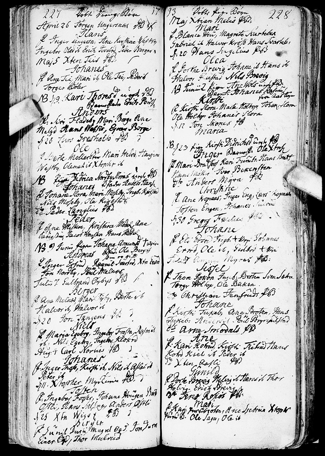 Enebakk prestekontor Kirkebøker, AV/SAO-A-10171c/F/Fa/L0002: Parish register (official) no. I 2, 1755-1806, p. 227-228