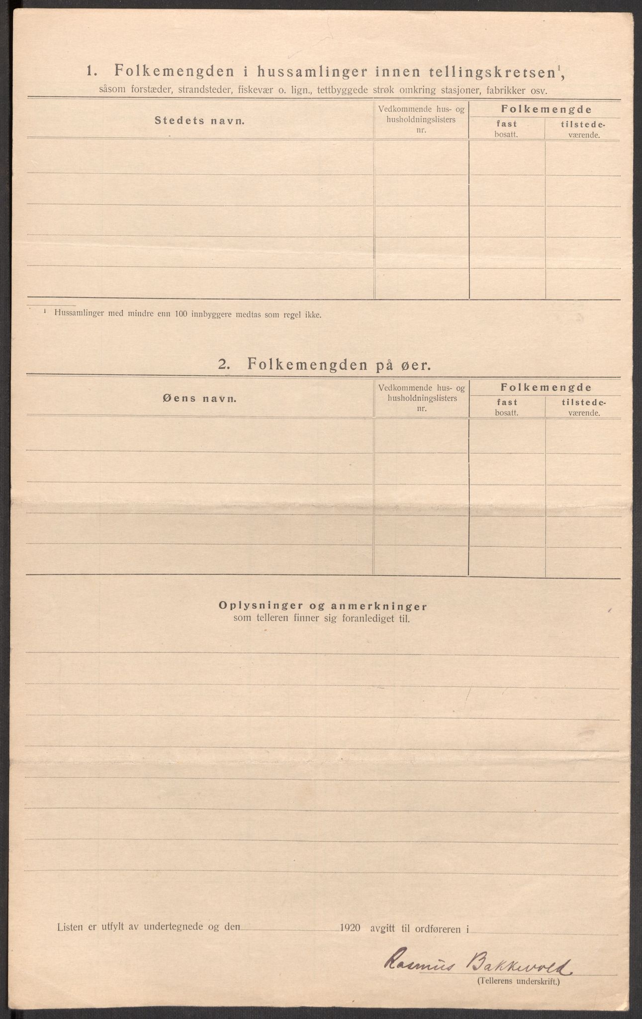 SAST, 1920 census for Håland, 1920, p. 29