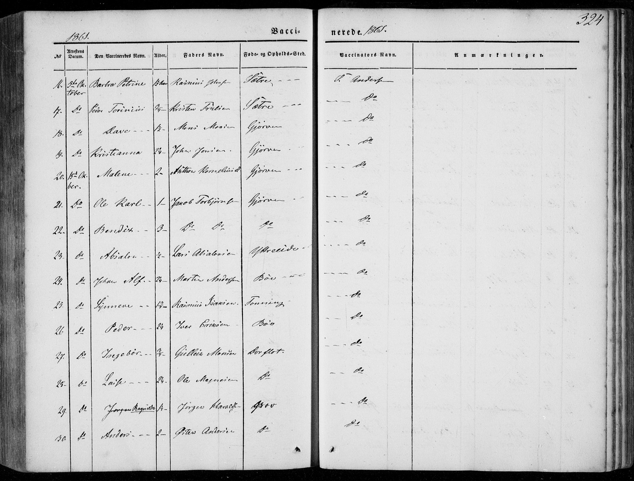 Stryn Sokneprestembete, SAB/A-82501: Parish register (official) no. A 2, 1844-1861, p. 324