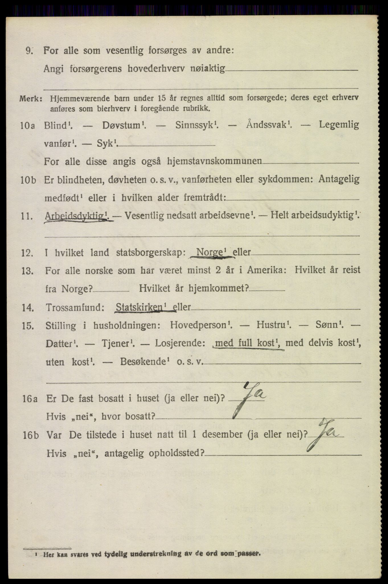 SAH, 1920 census for Trysil, 1920, p. 7544