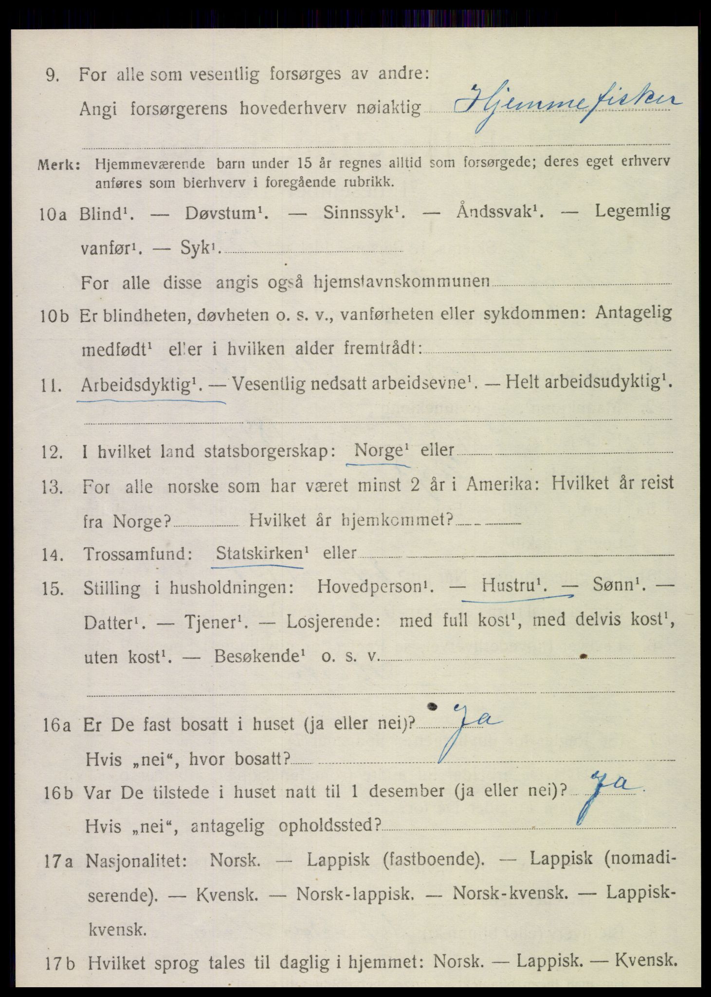 SAT, 1920 census for Herøy, 1920, p. 4407