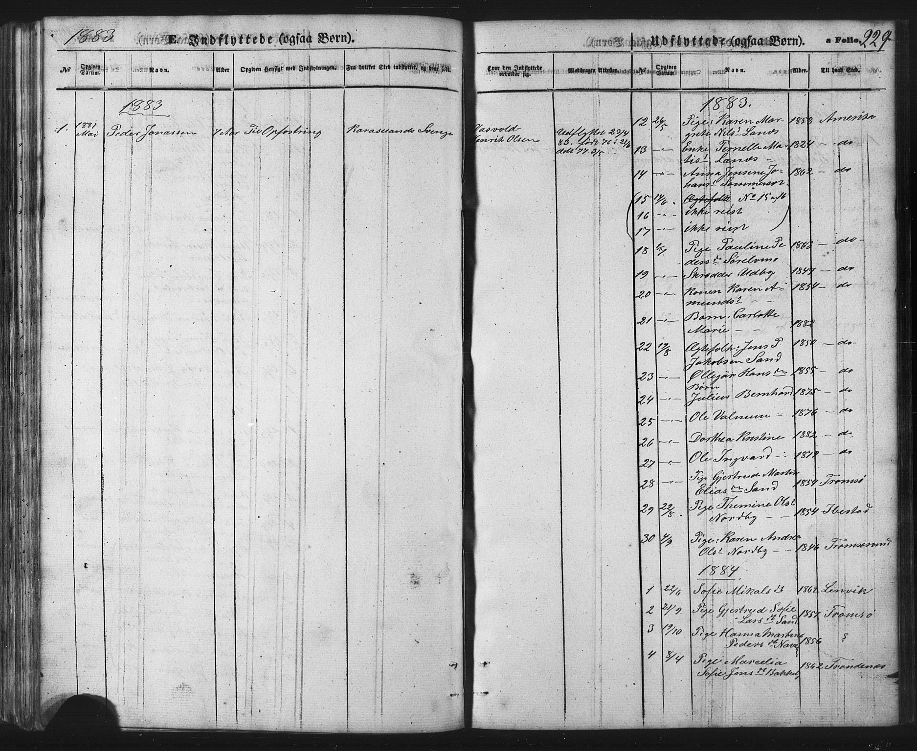 Balsfjord sokneprestembete, SATØ/S-1303/G/Ga/L0002klokker: Parish register (copy) no. 2, 1870-1886, p. 229