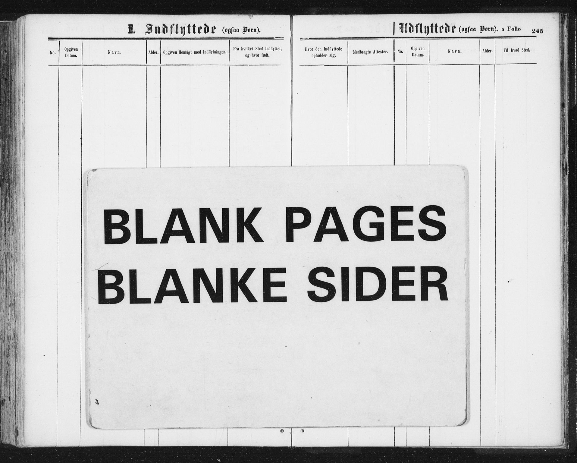 Ministerialprotokoller, klokkerbøker og fødselsregistre - Sør-Trøndelag, SAT/A-1456/692/L1104: Parish register (official) no. 692A04, 1862-1878, p. 245