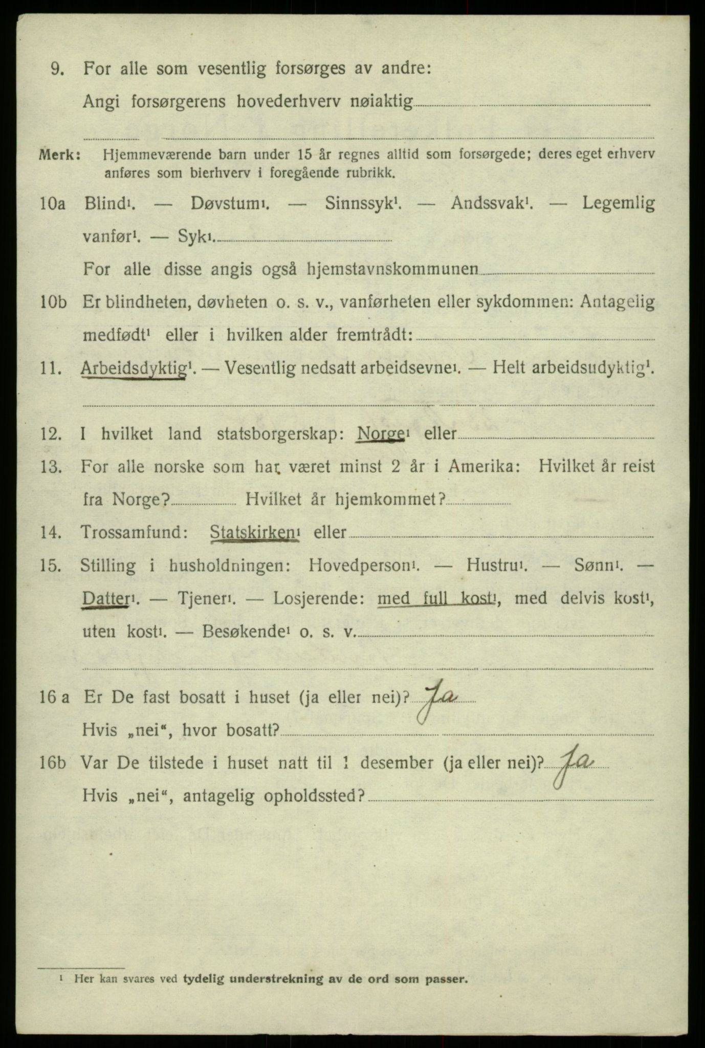 SAB, 1920 census for Odda, 1920, p. 4880