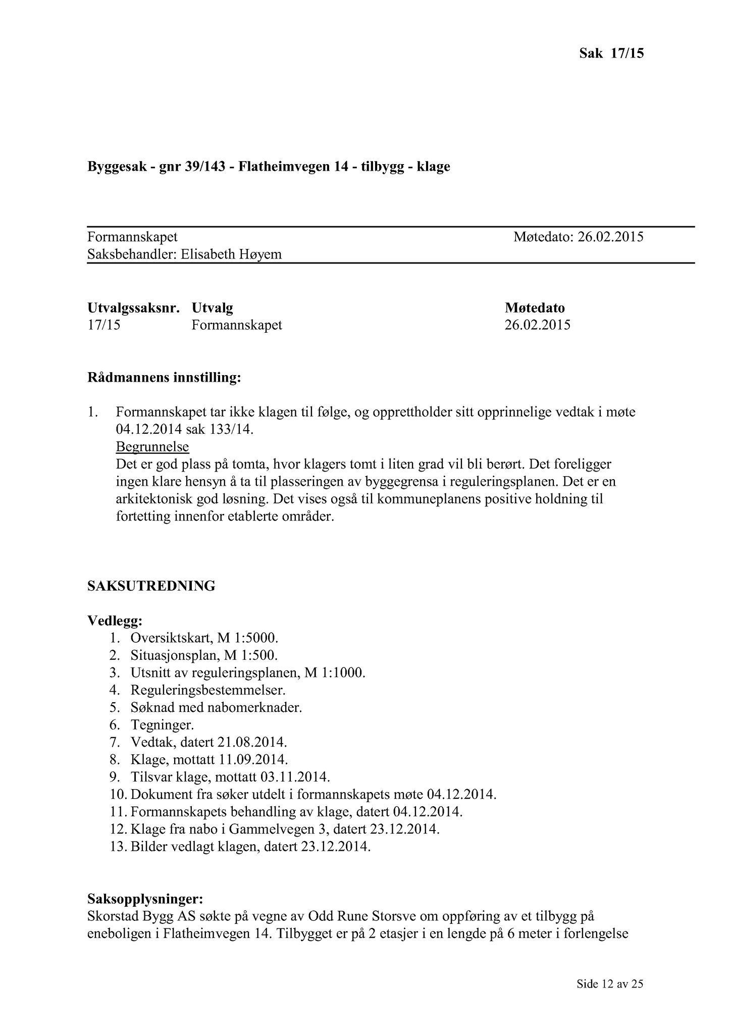 Klæbu Kommune, TRKO/KK/02-FS/L008: Formannsskapet - Møtedokumenter, 2015, p. 439