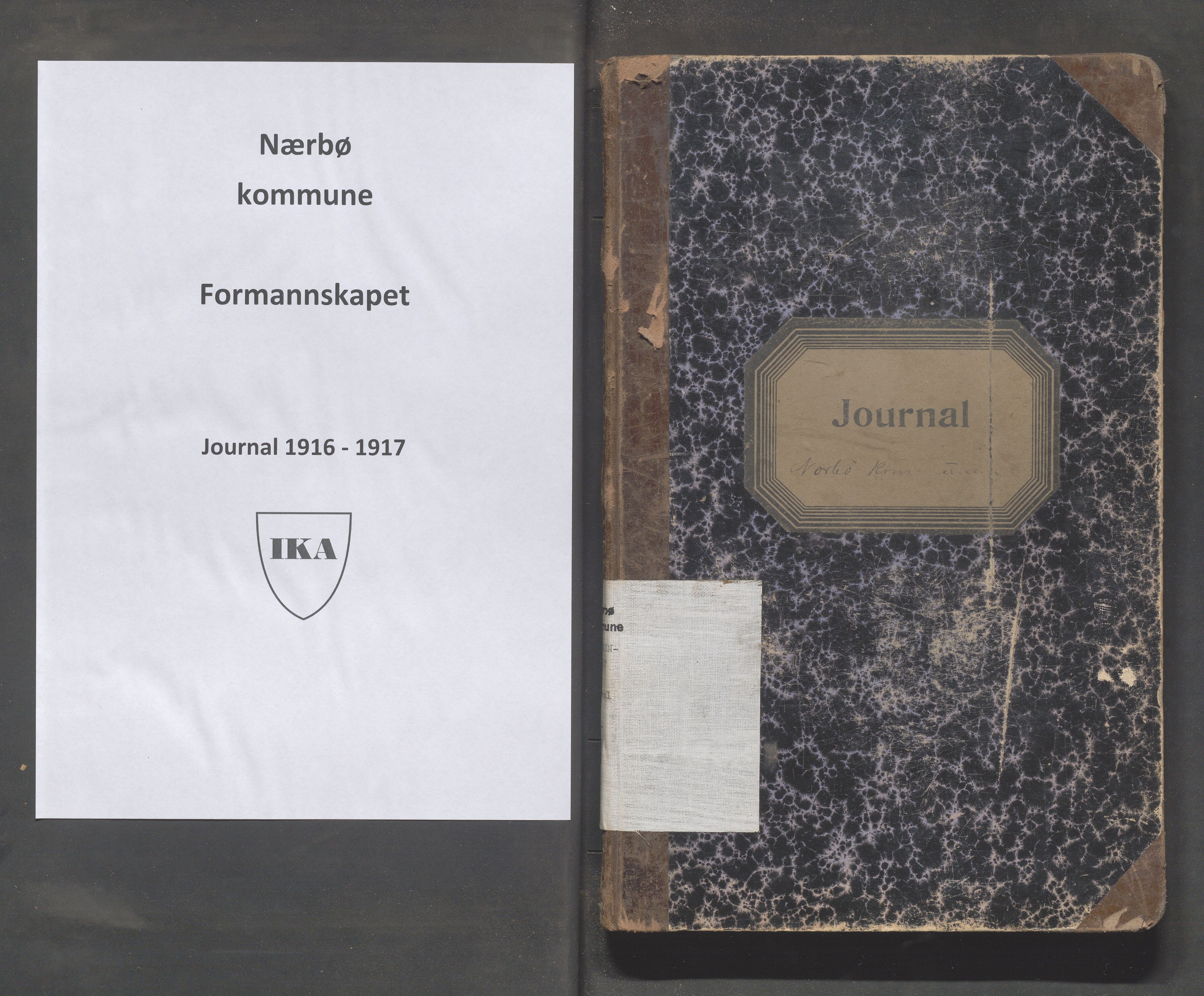 Nærbø kommune- Formannskapet, IKAR/K-101000/C/L0002: Brevjournal, 1916-1917, p. 1