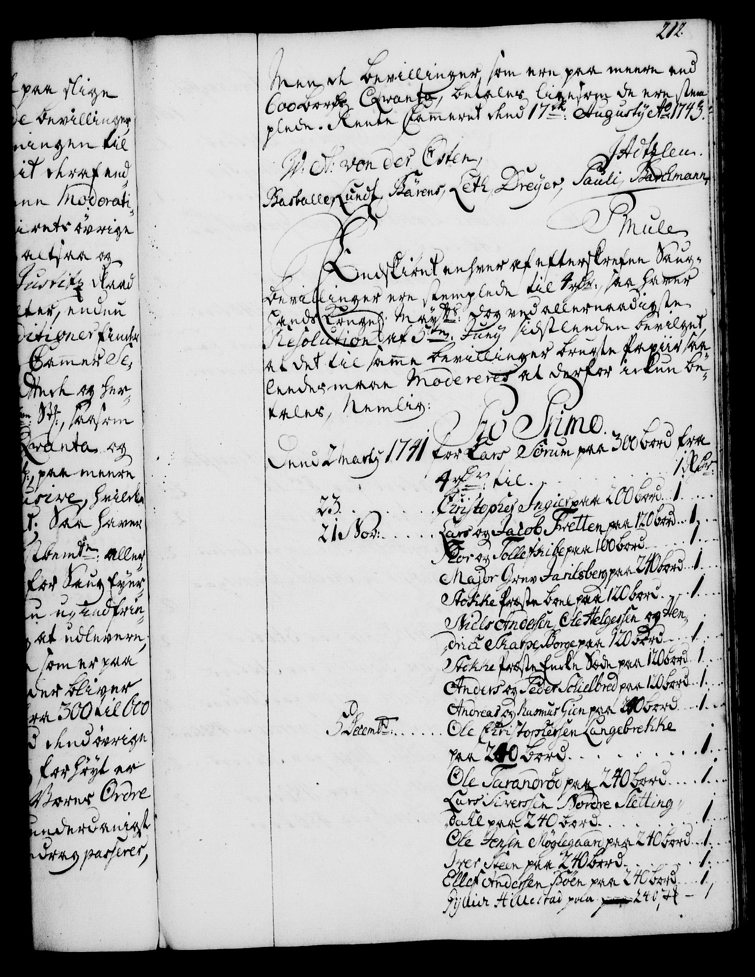 Rentekammeret, Kammerkanselliet, RA/EA-3111/G/Gg/Gga/L0005: Norsk ekspedisjonsprotokoll med register (merket RK 53.5), 1741-1749, p. 212