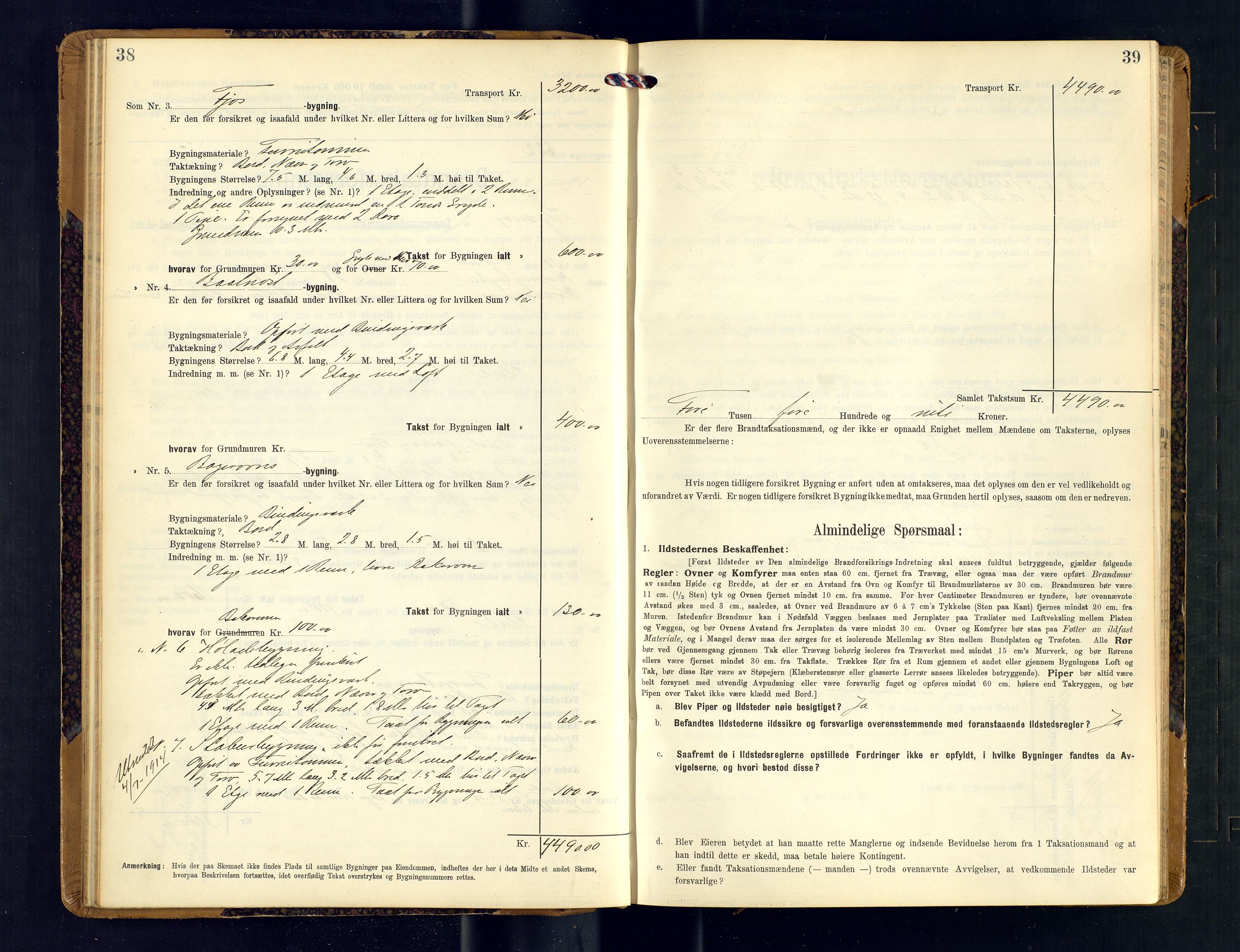 Skjervøy lensmannskontor, AV/SATØ-SATØ-63/F/Fu/Fub/L0247: Branntakstprotokoll (S), 1909-1912, p. 38-39