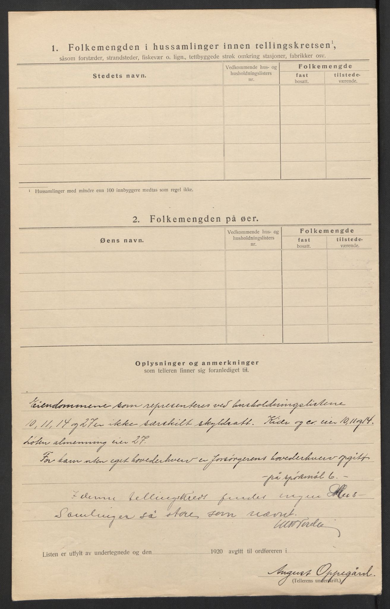 SAH, 1920 census for Løten, 1920, p. 54