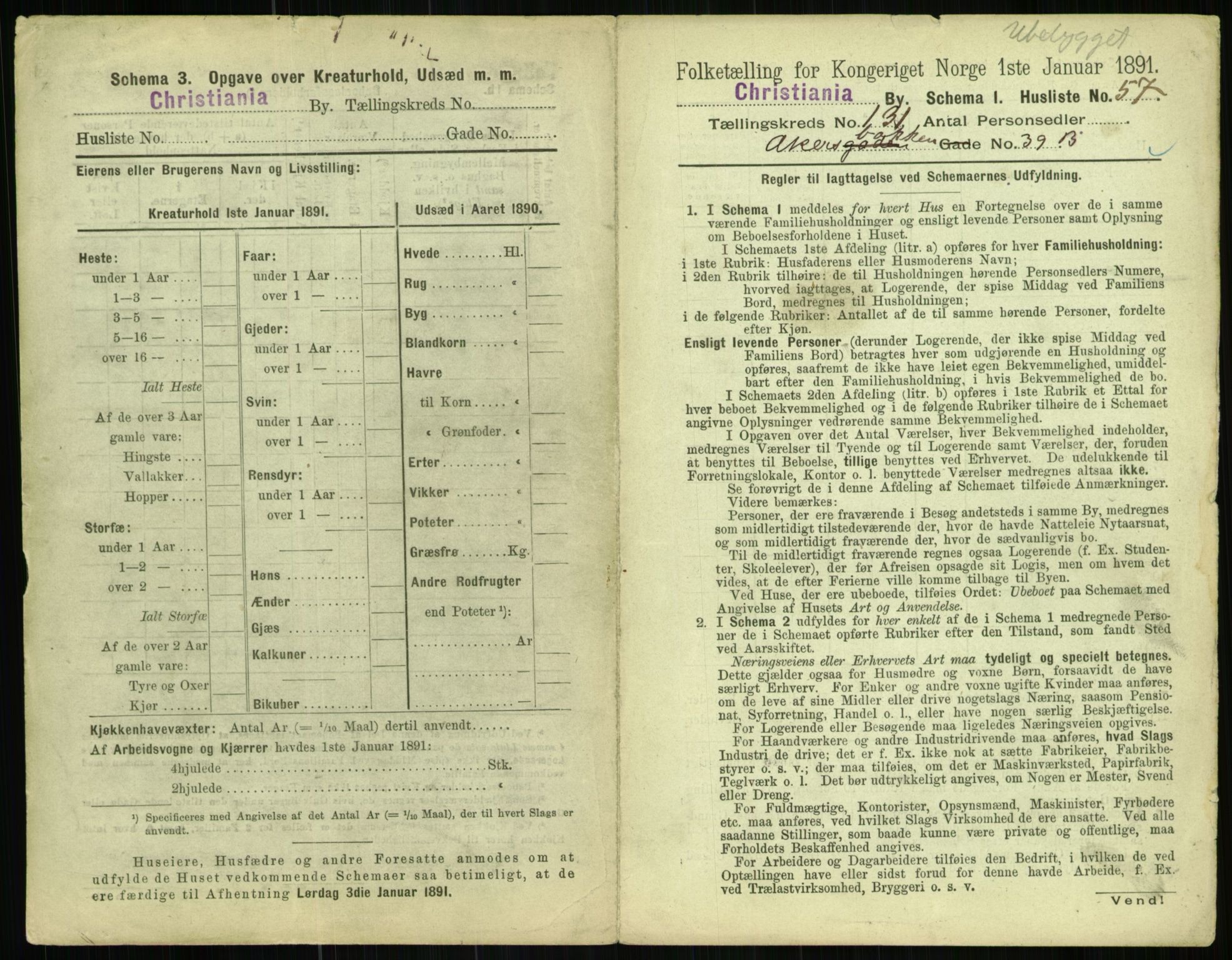 RA, 1891 census for 0301 Kristiania, 1891, p. 70880