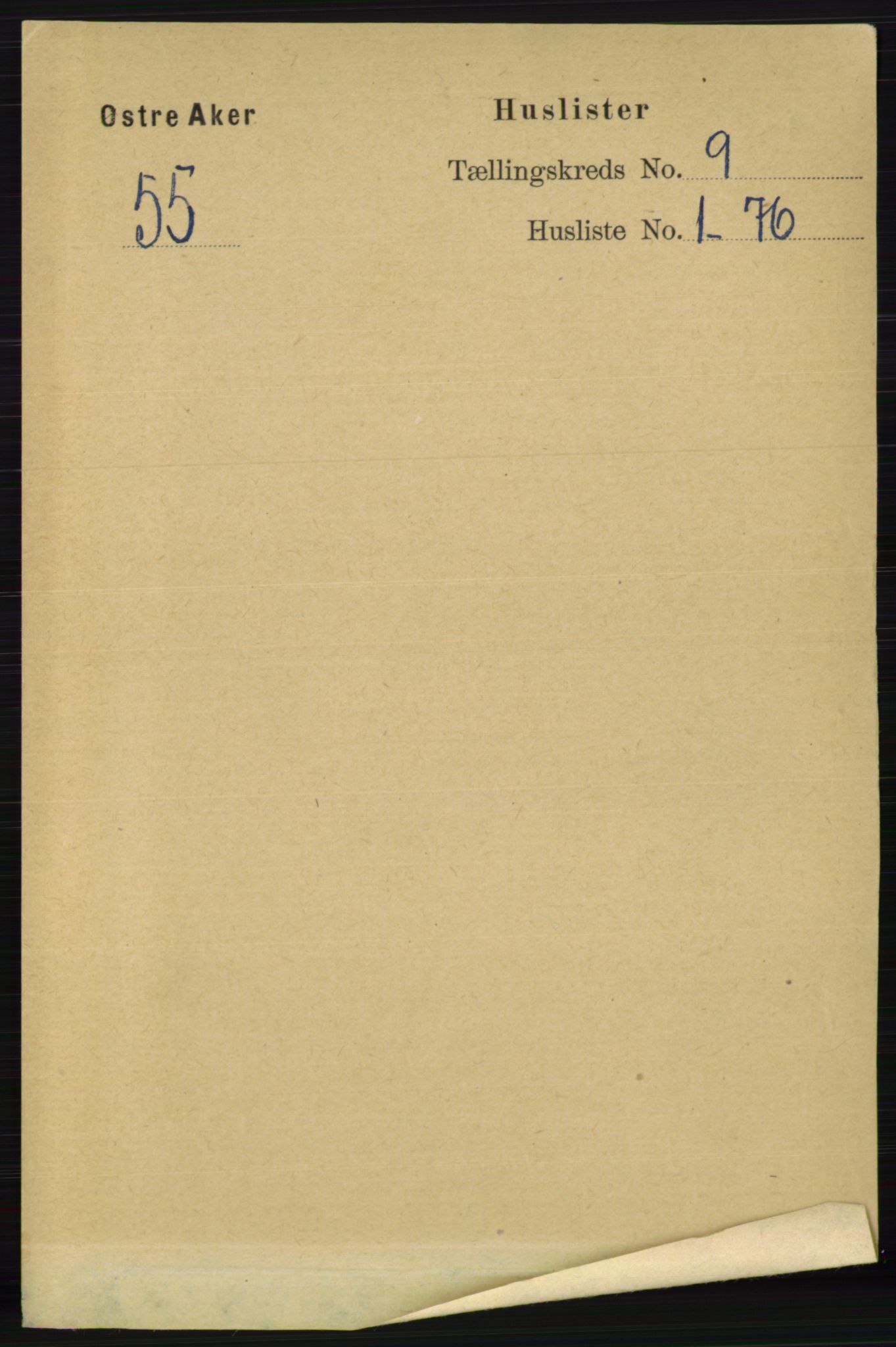 RA, 1891 census for 0218 Aker, 1891, p. 8286