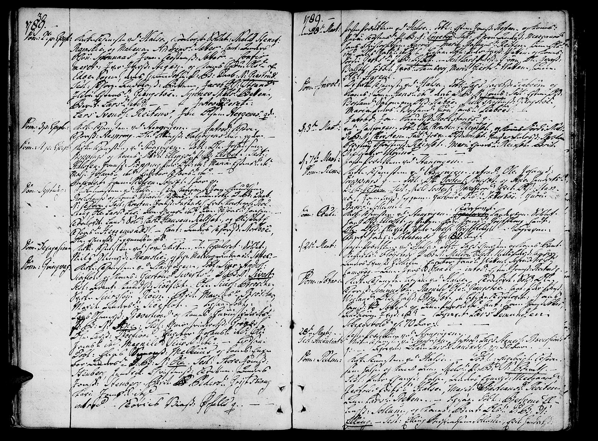 Ministerialprotokoller, klokkerbøker og fødselsregistre - Møre og Romsdal, AV/SAT-A-1454/592/L1022: Parish register (official) no. 592A01, 1784-1819, p. 30