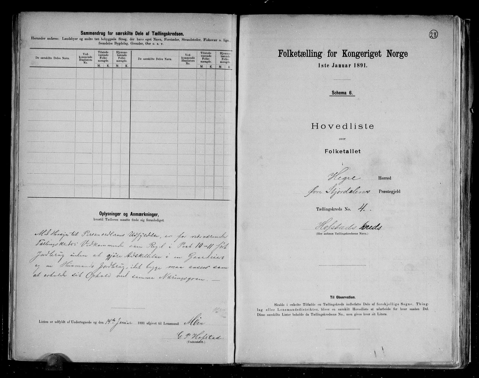 RA, 1891 census for 1712 Hegra, 1891, p. 11