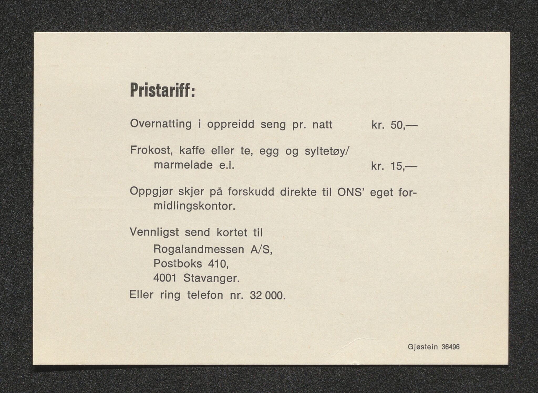 Pa 1716 - Stiftelsen Offshore Northern Seas, AV/SAST-A-102319/X/Xc/L0001: Invitasjonspakker ONS 74 og ONS 76, 1974-1976, p. 11