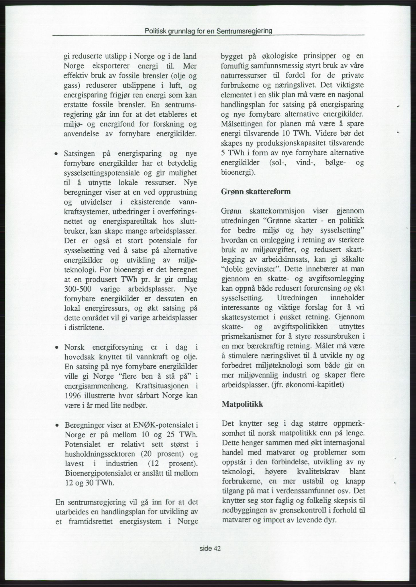 Forhandlingene mellom Kristelig Folkeparti, Senterpartiet og Venstre om dannelse av regjering, RA/PA-1073/A/L0001: Forhandlingsprotokoller, 1997, p. 196
