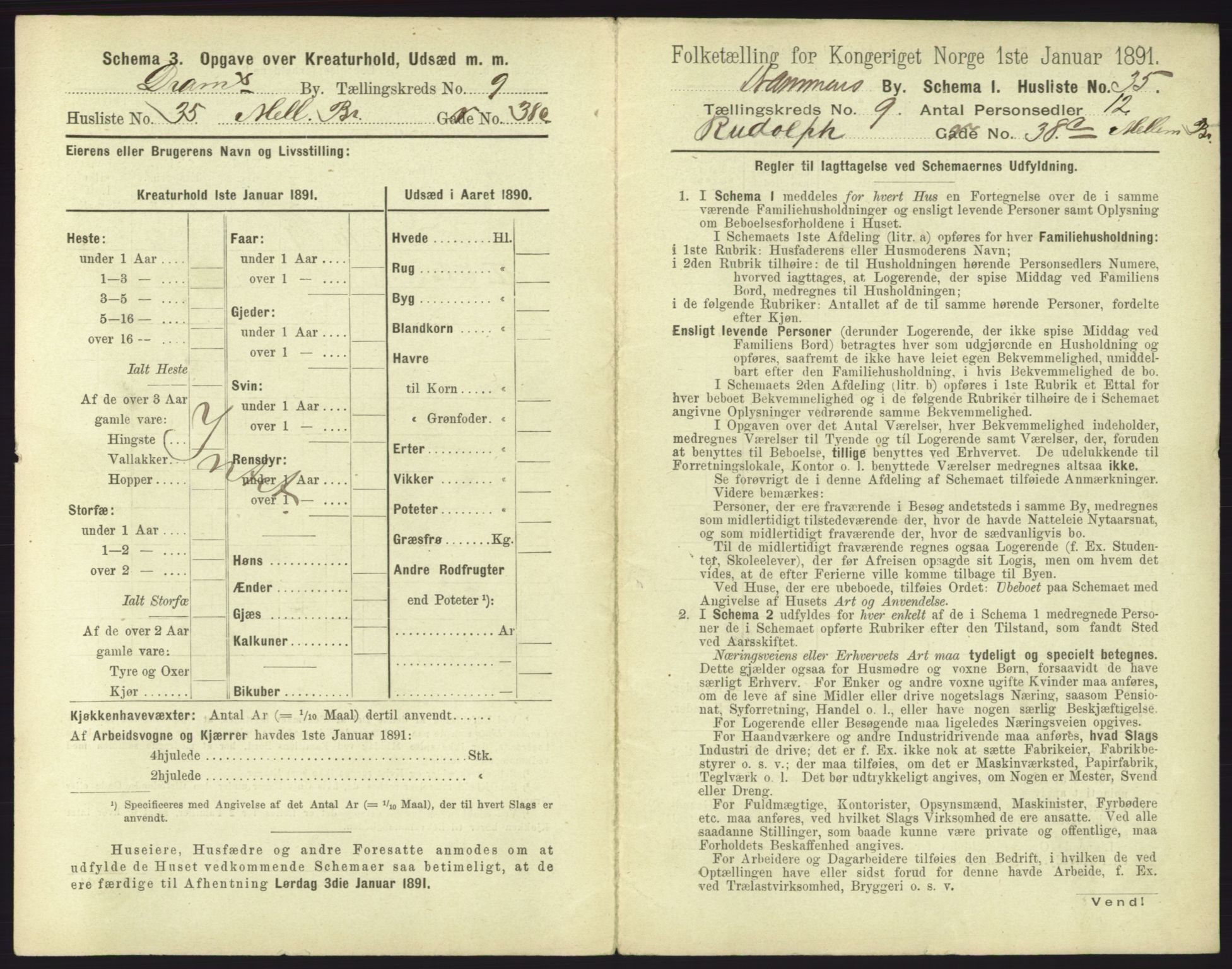 RA, 1891 census for 0602 Drammen, 1891, p. 813