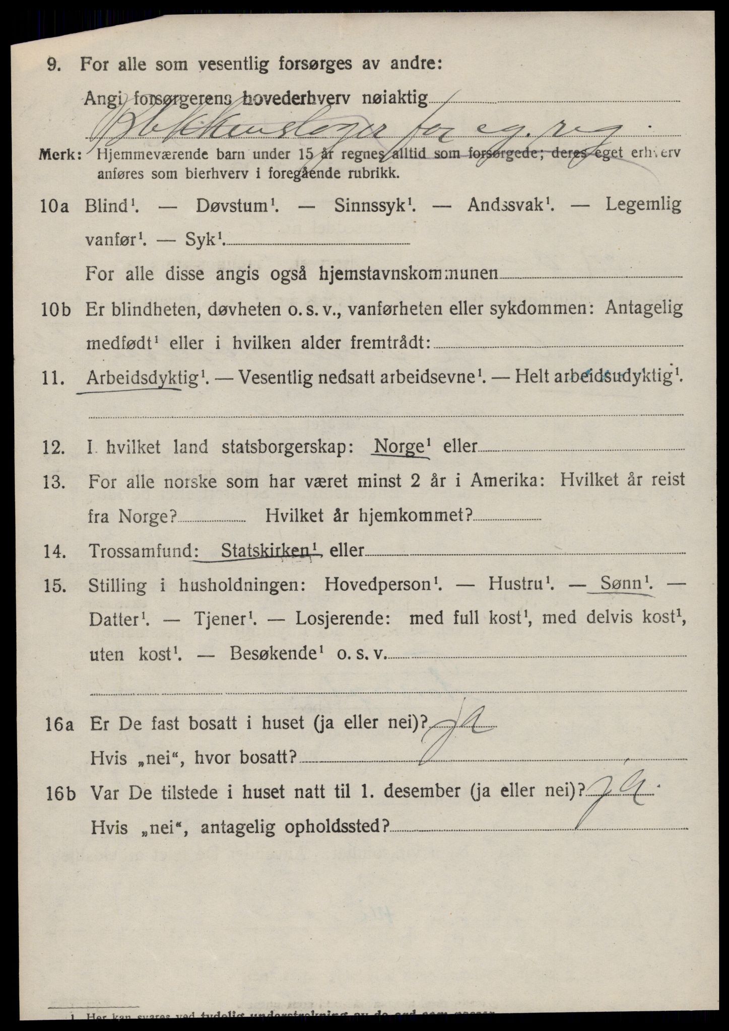 SAT, 1920 census for Rovde, 1920, p. 934